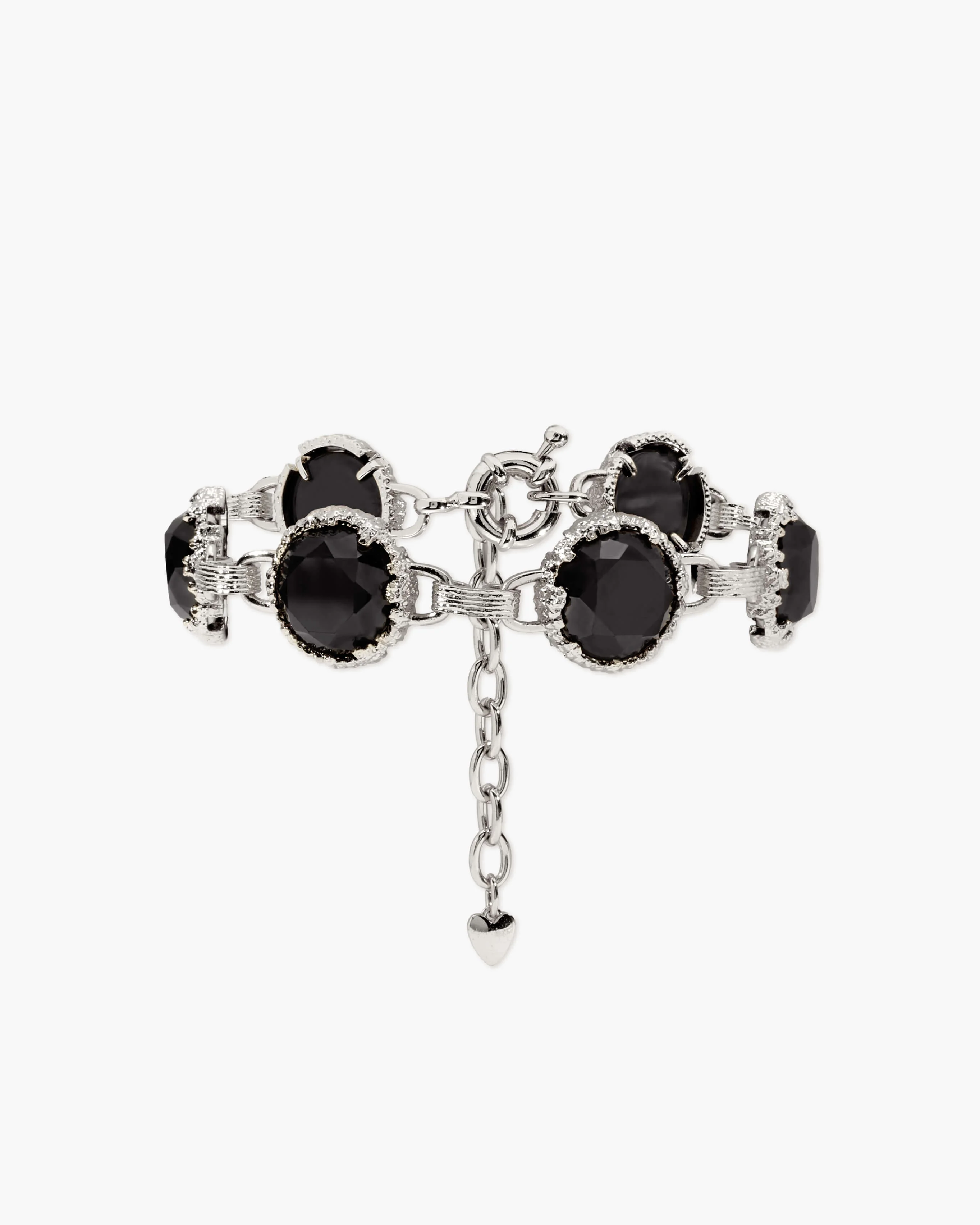 Midnight Quartz Bracelet in Silver