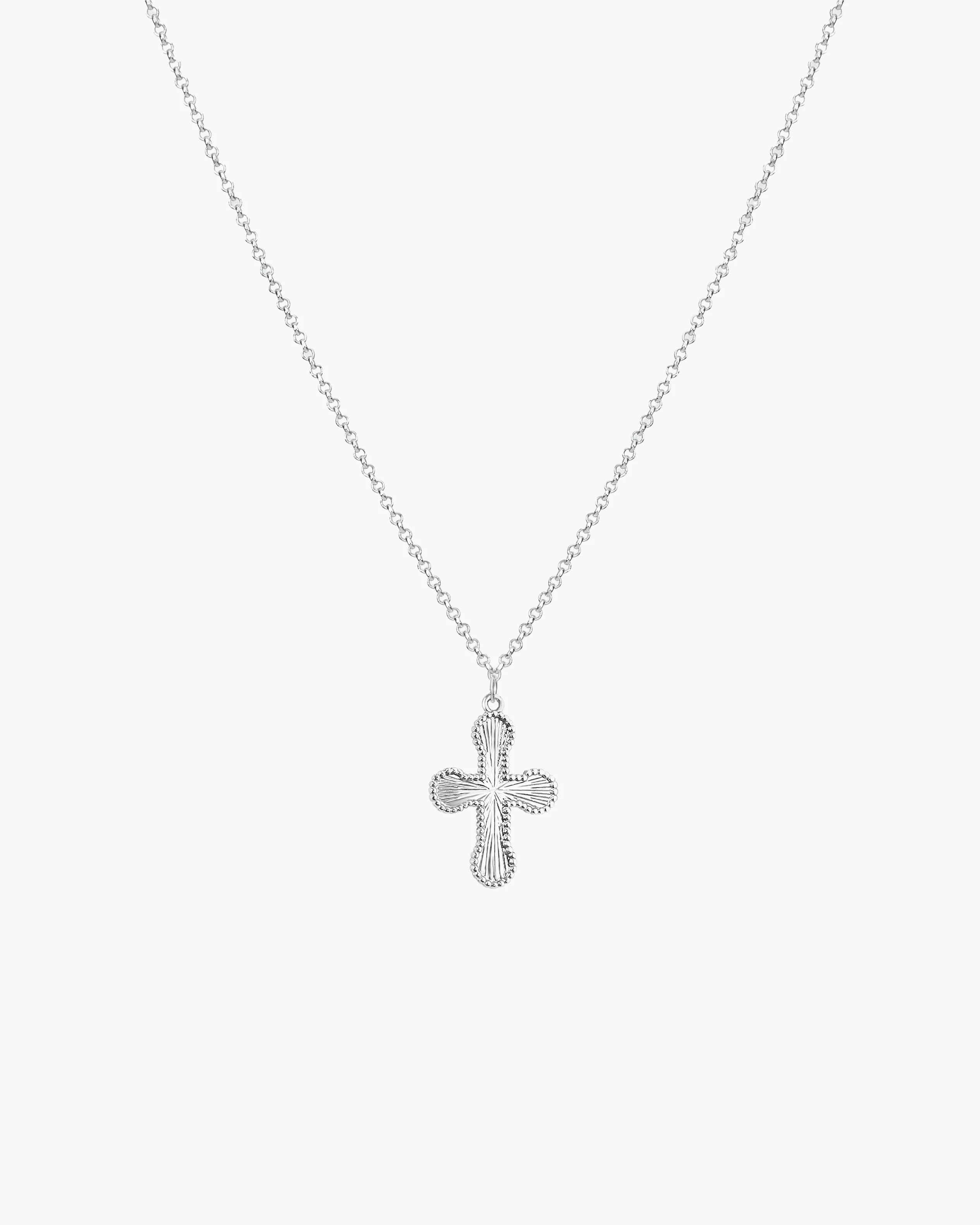 Mini Cross Pendant Necklace - Image 7