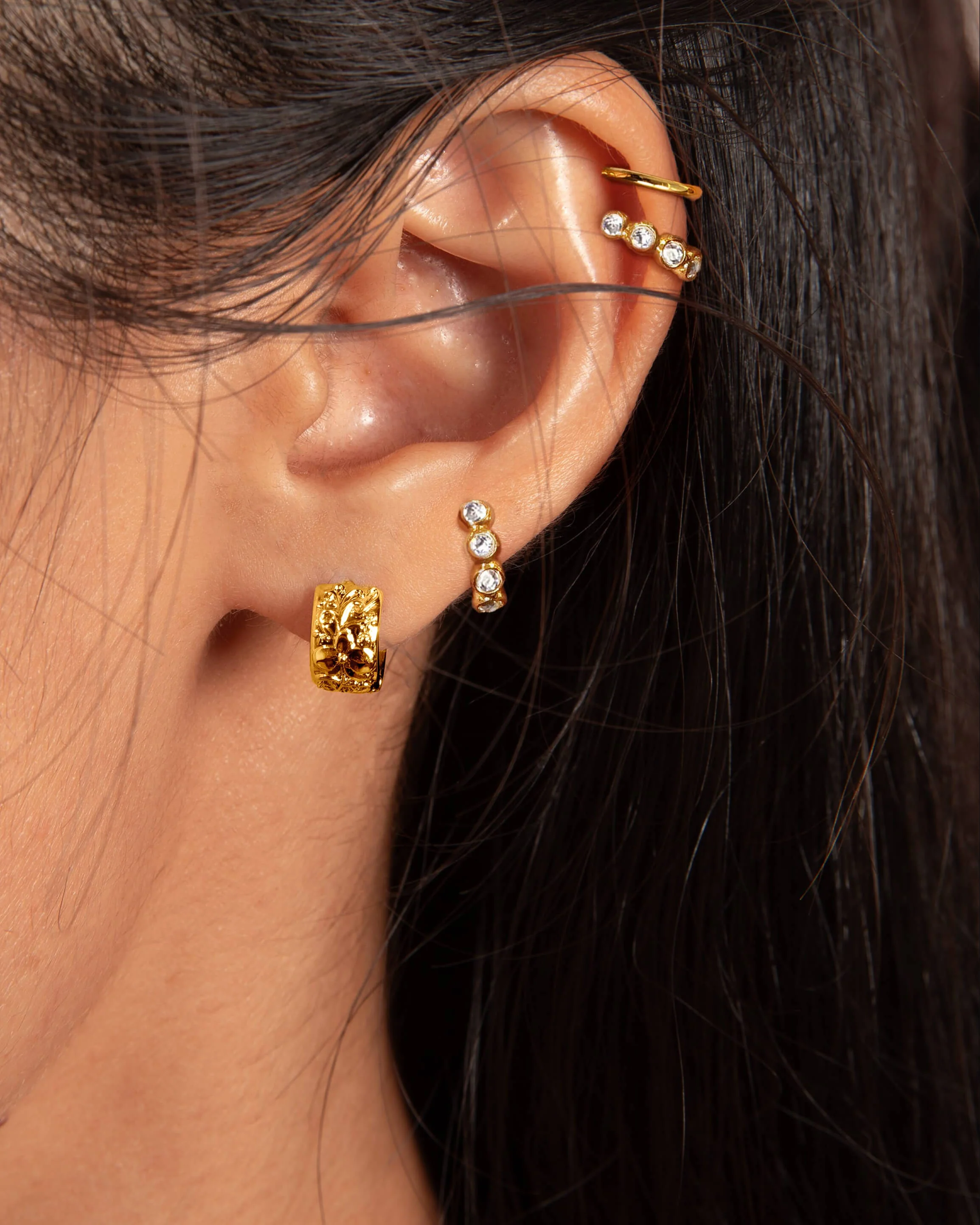 Mini Serenade of Orchid Hoops - Image 2