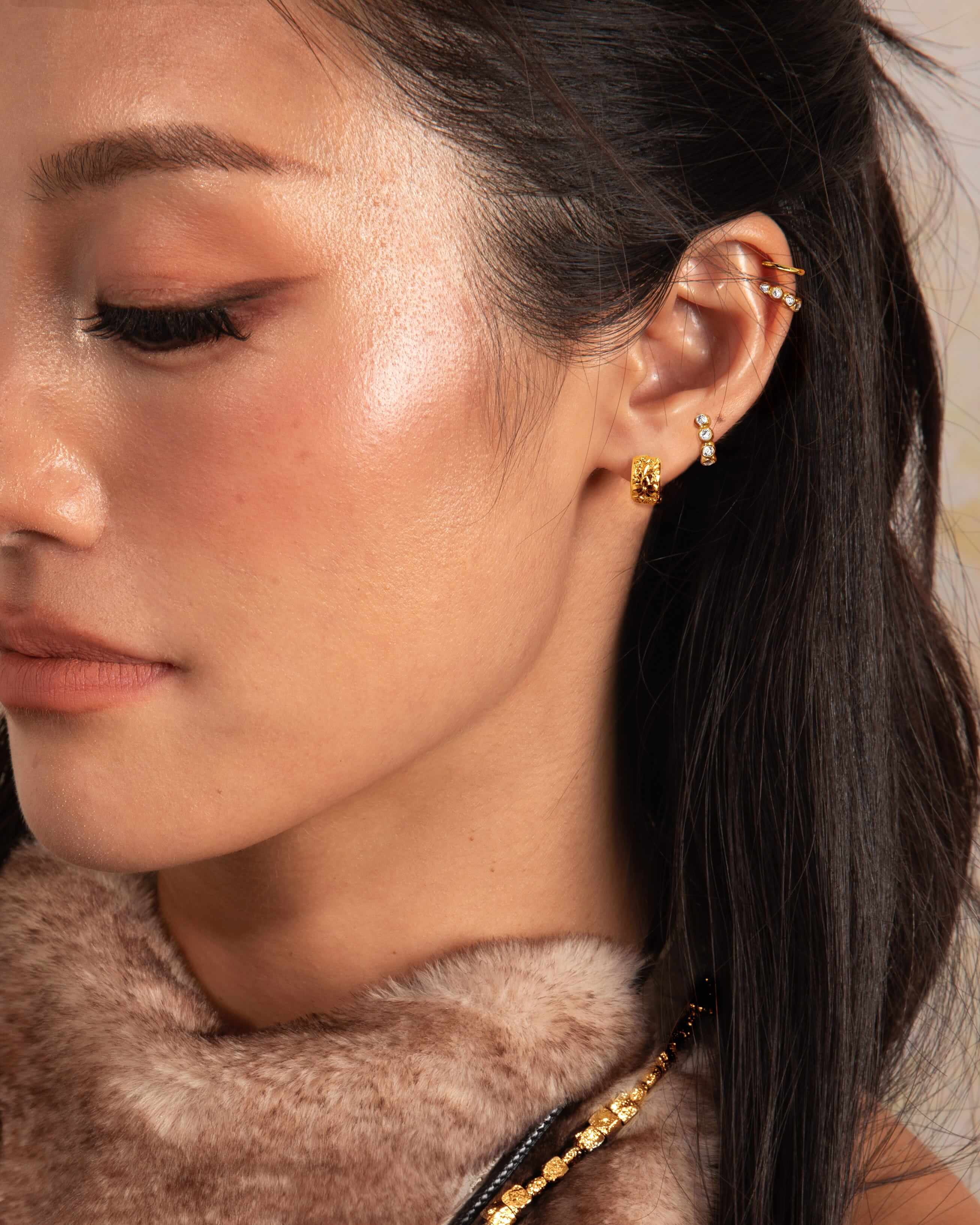 Mini Serenade of Orchid Hoops - Image 4