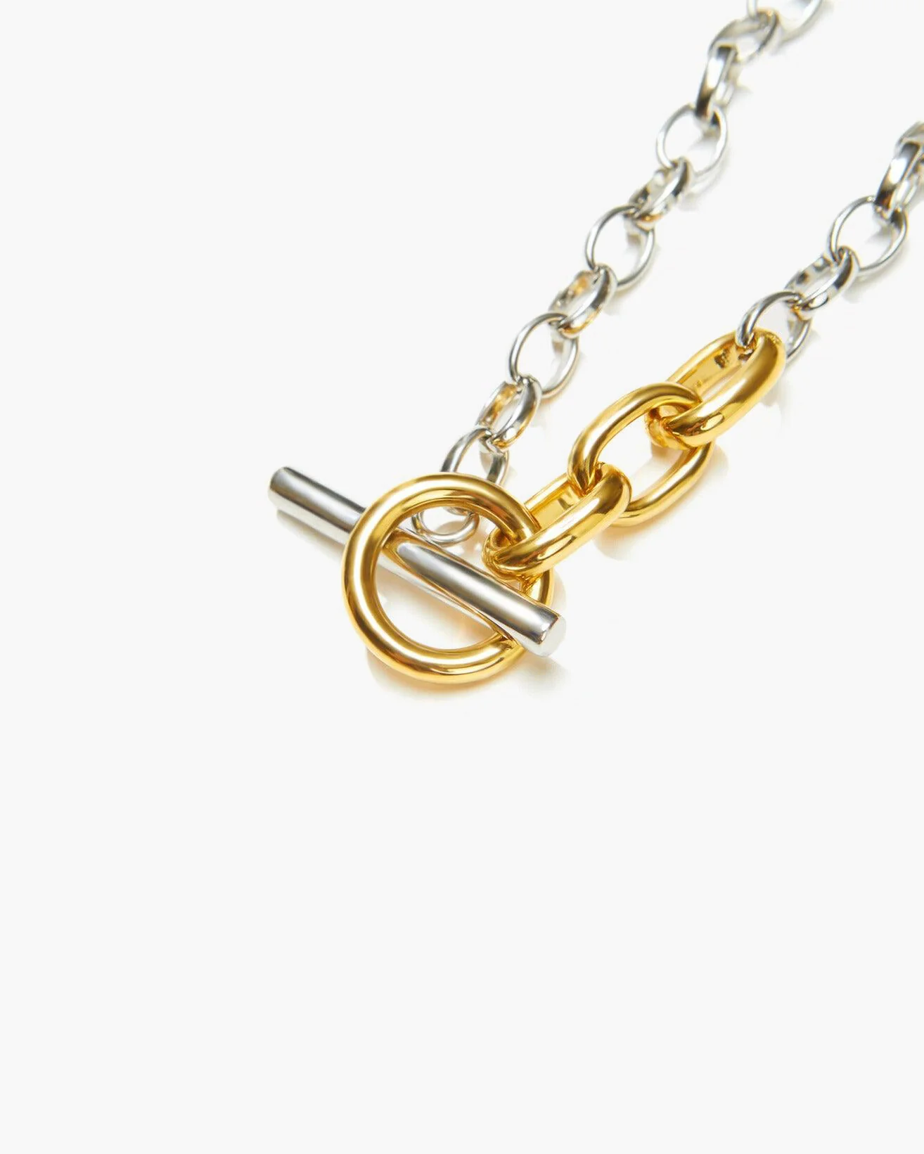 Mixed Metal Chain Bracelet - Image 4