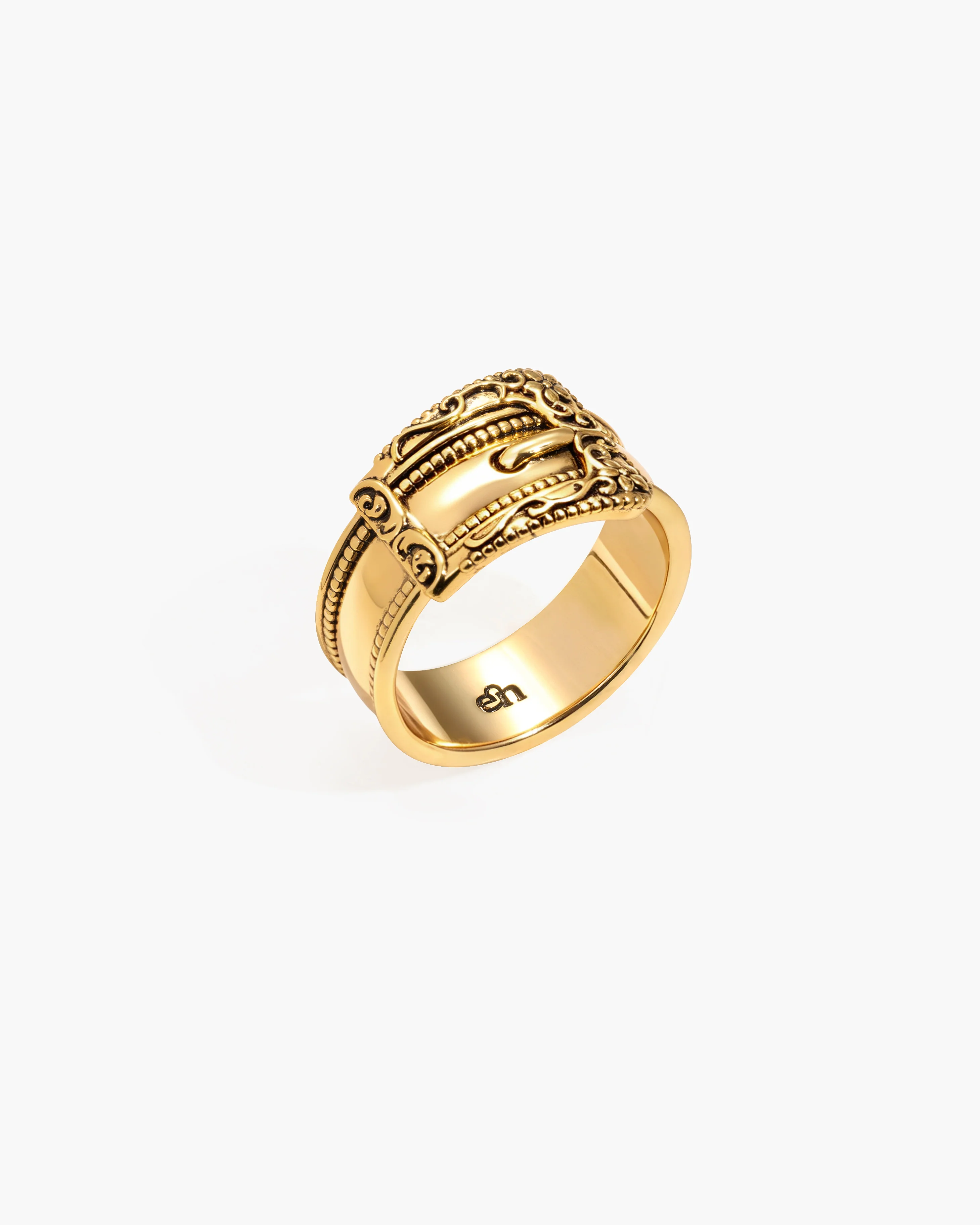 Mojave Buckle Belt Ring in Gold - Image 3