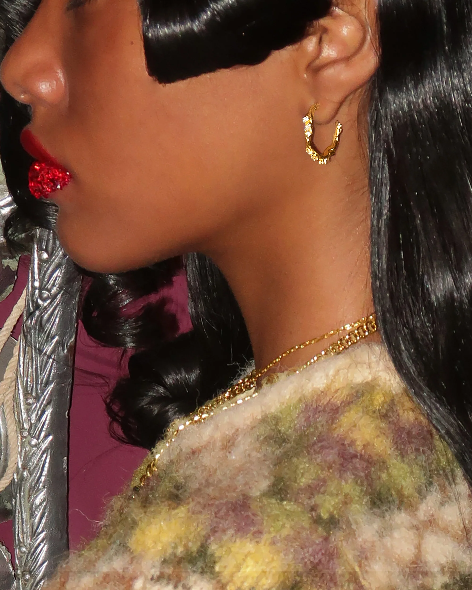 Moonlit Ivy Hoops Earrings - Image 4