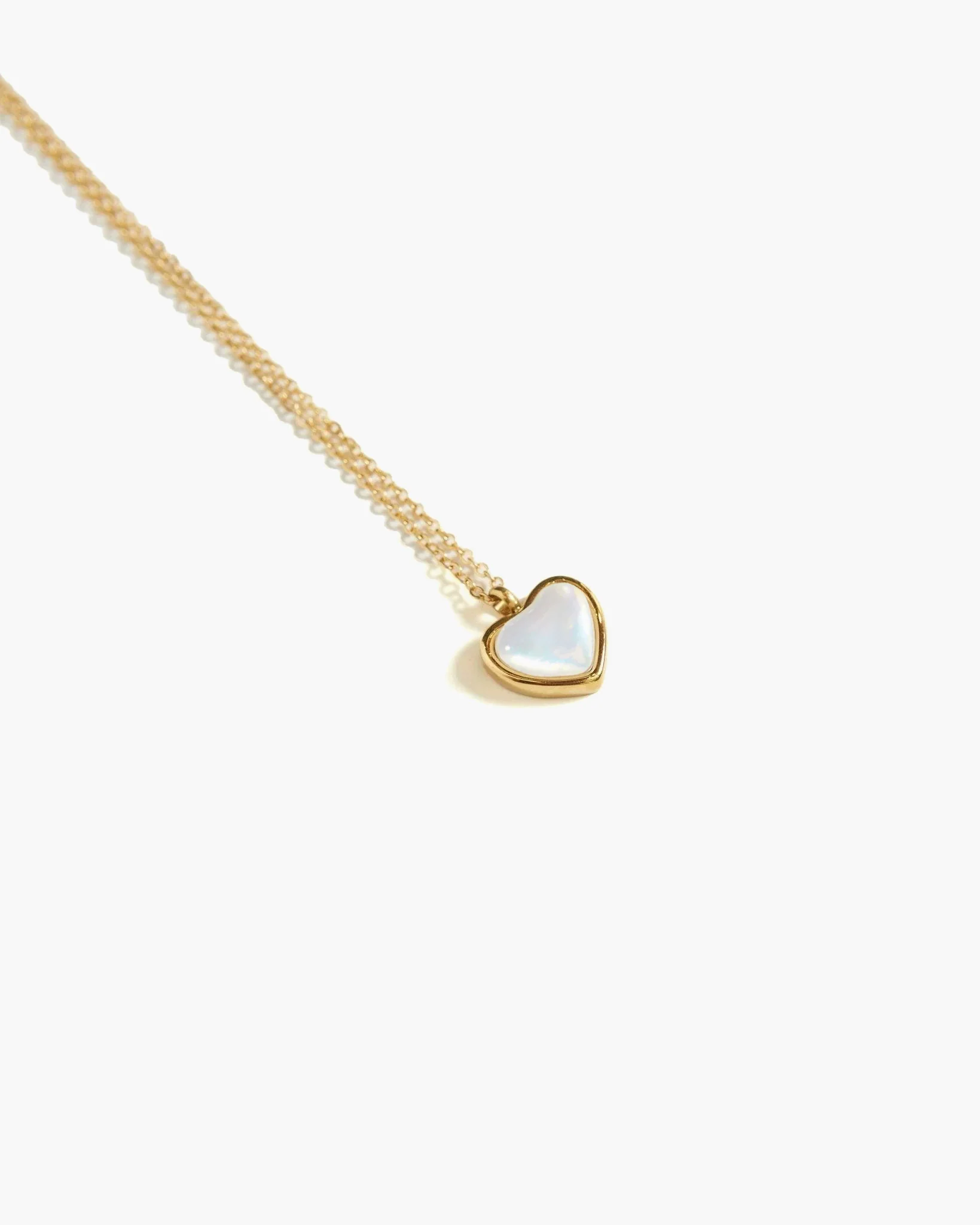 Mother of Pearl Heart Necklace - Image 3