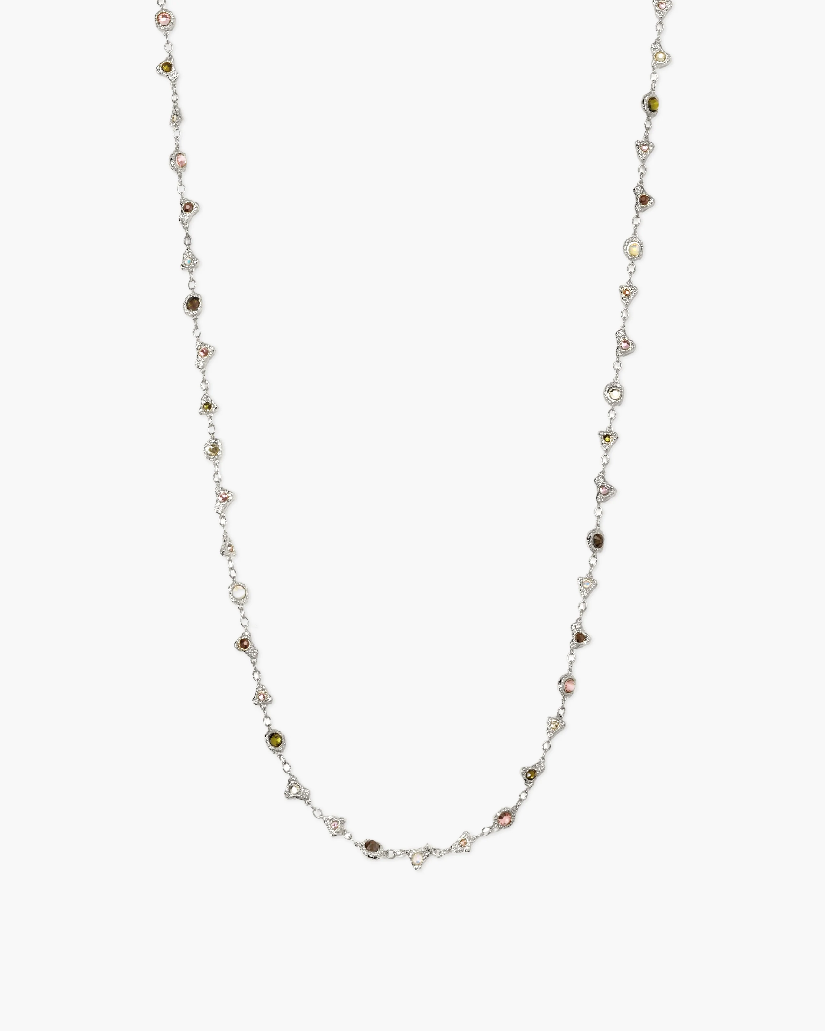 Prism Crystal Long Chain in Silver - Image 5