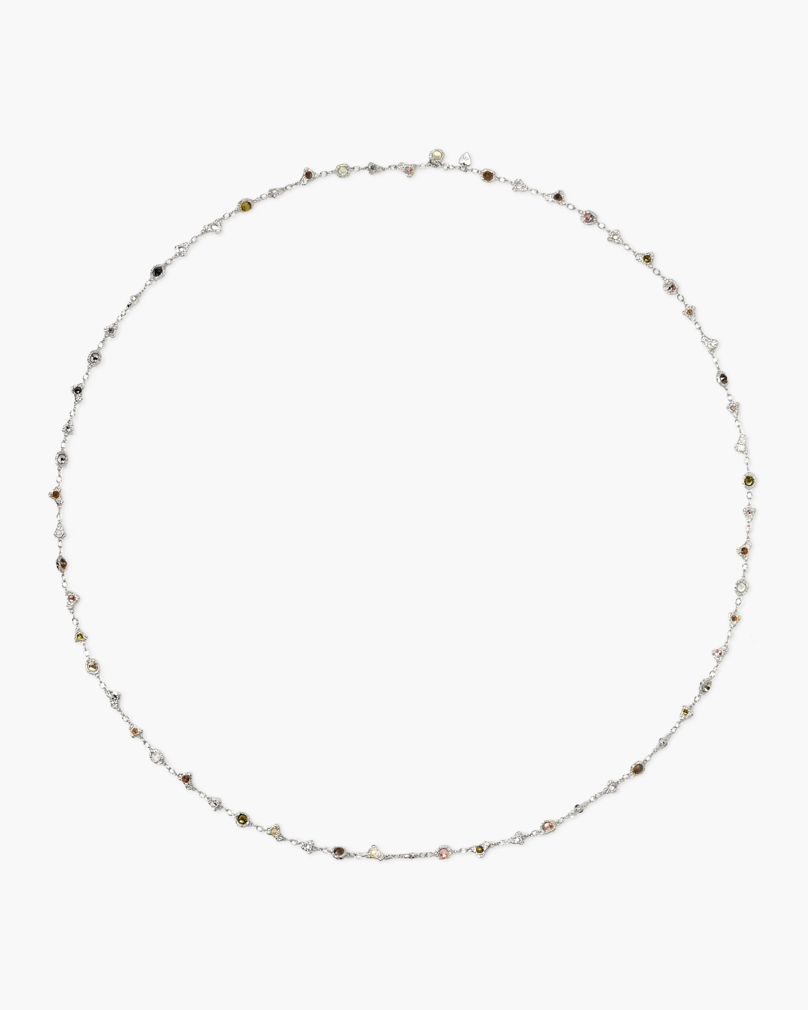 Prism Crystal Long Chain in Silver - Image 7
