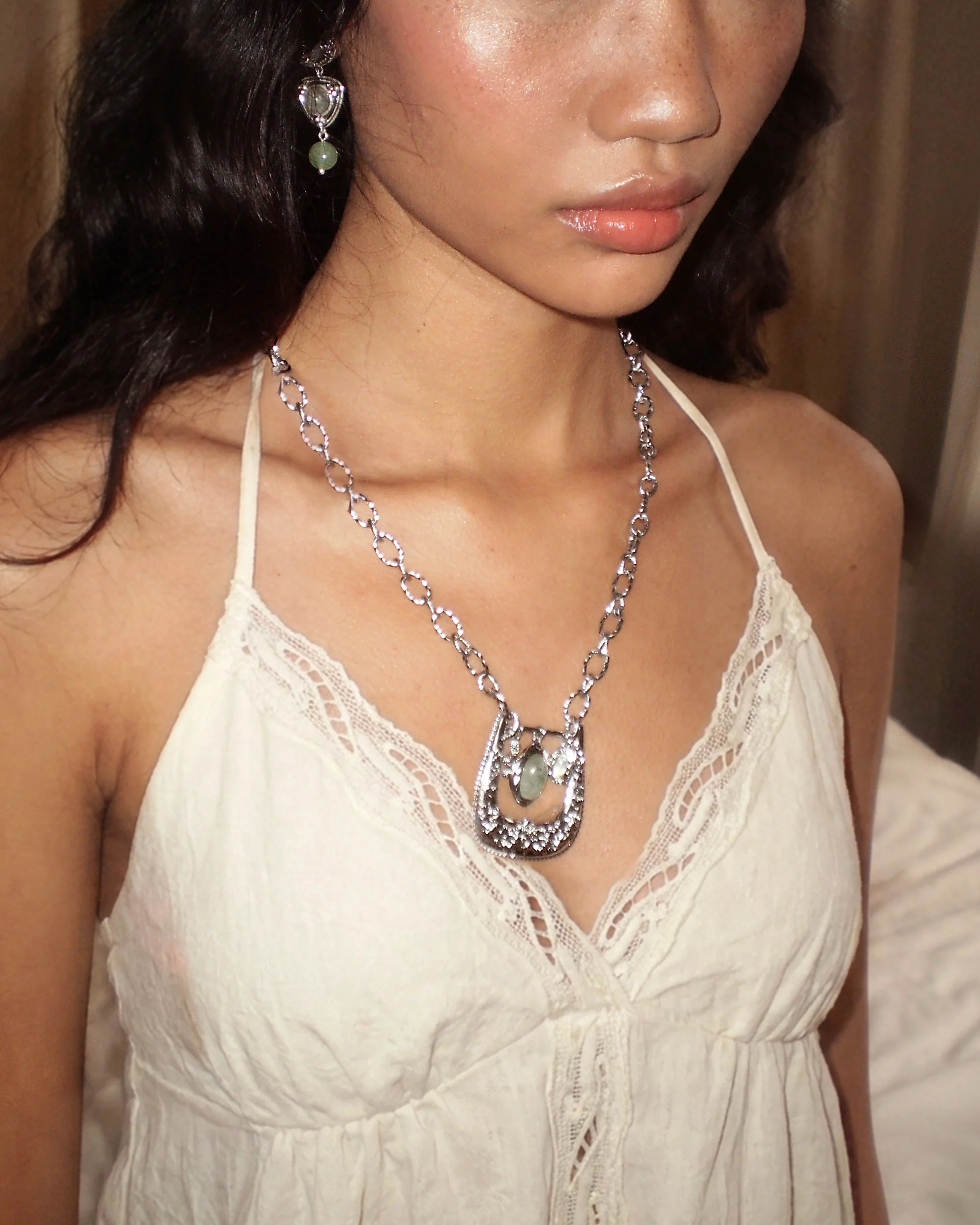 Orbit Charm Buckle Pendant Necklace - Image 2