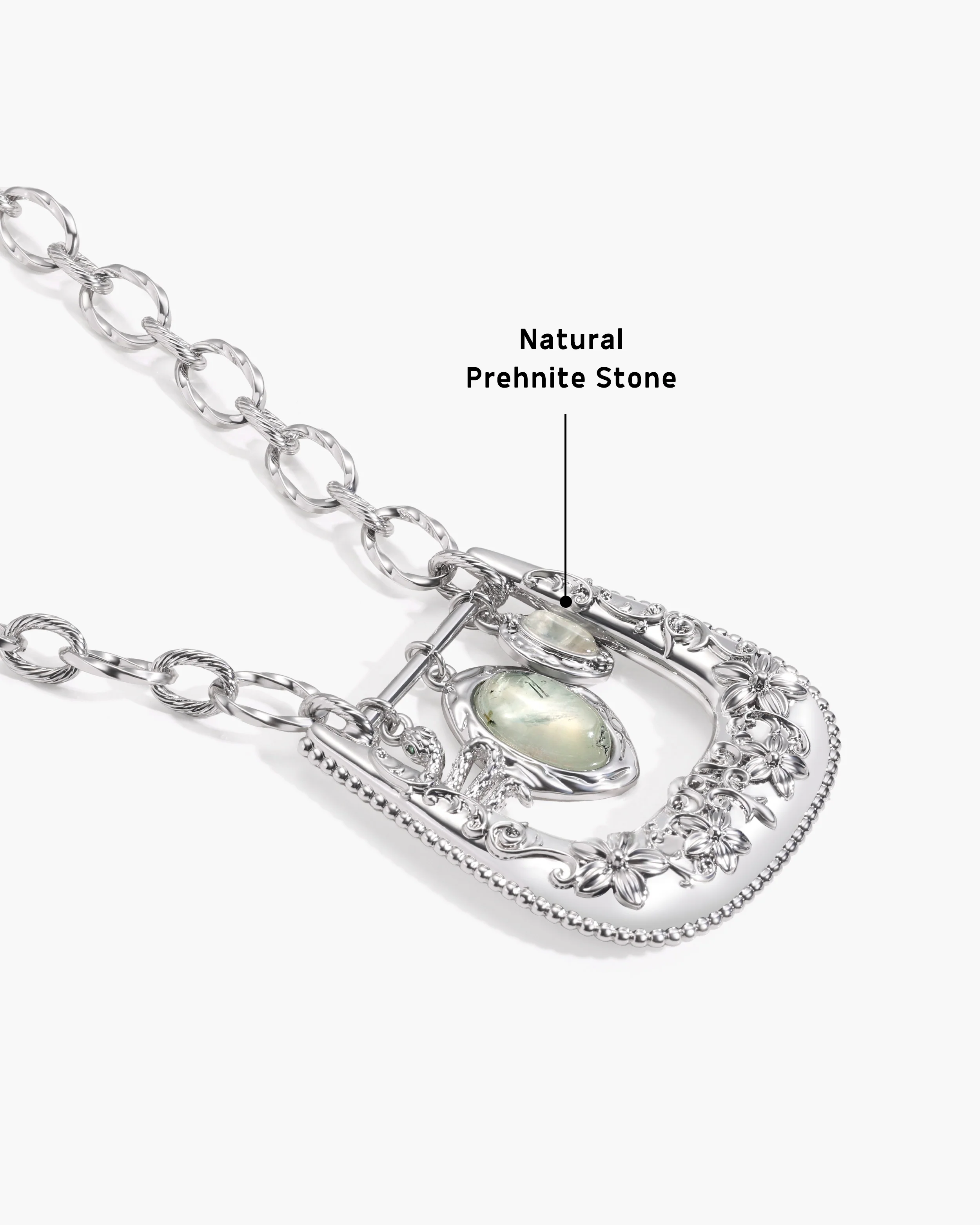 Orbit Charm Buckle Pendant Necklace - Image 3
