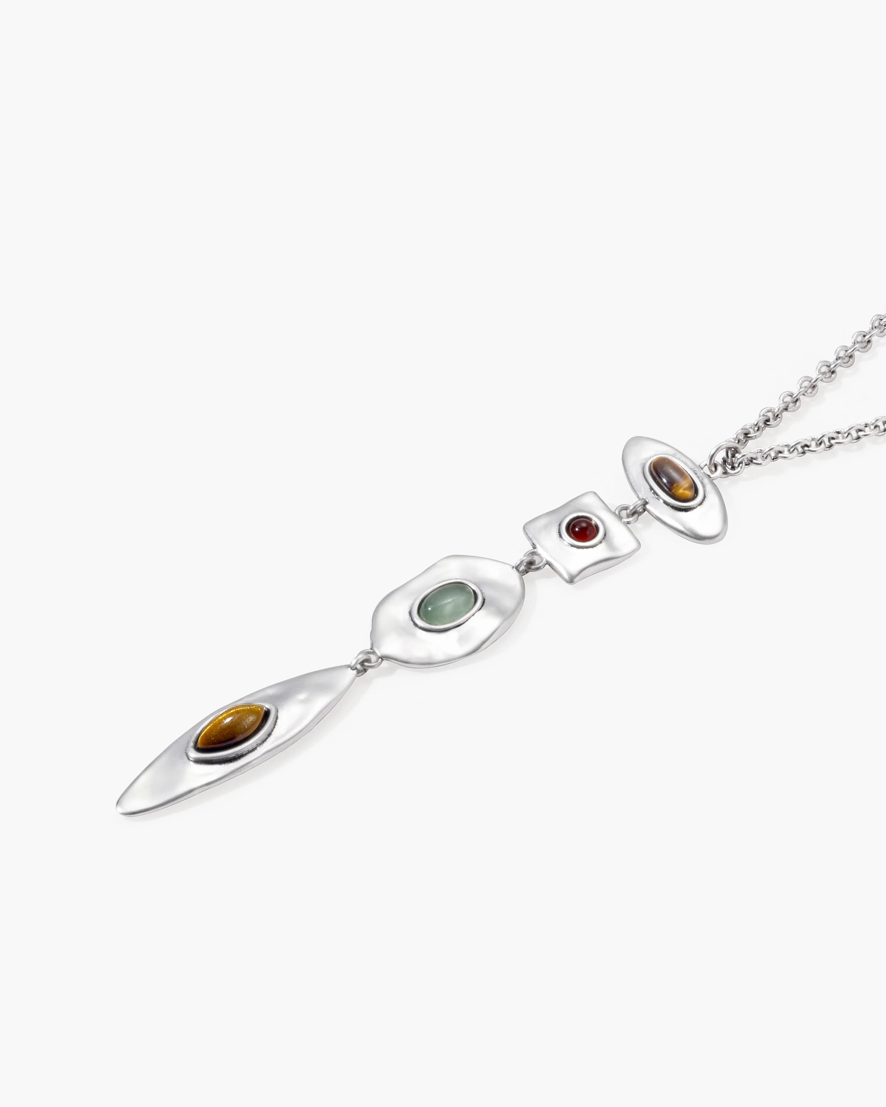 Petra Multi-Stone Drop Necklace - Image 3