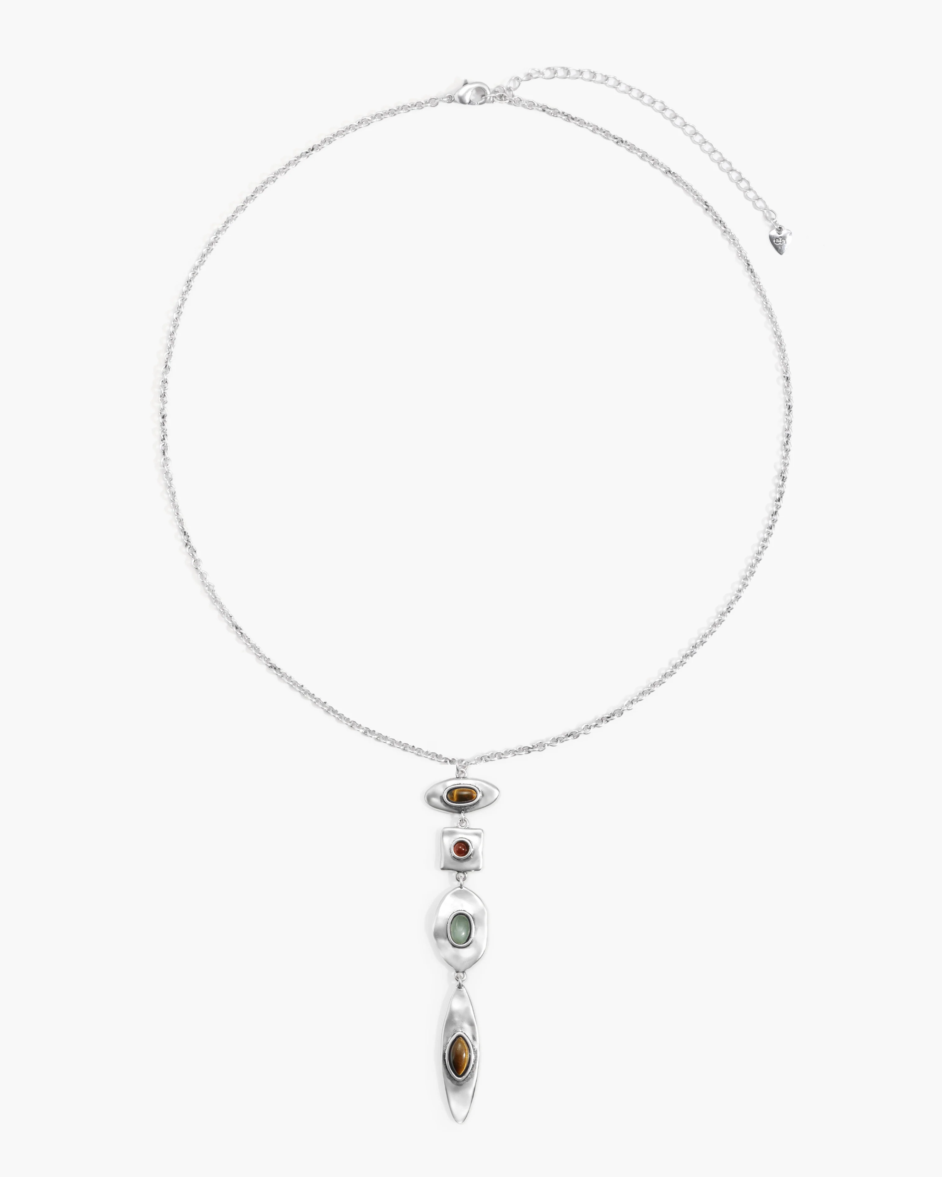Petra Multi-Stone Drop Necklace - Image 5