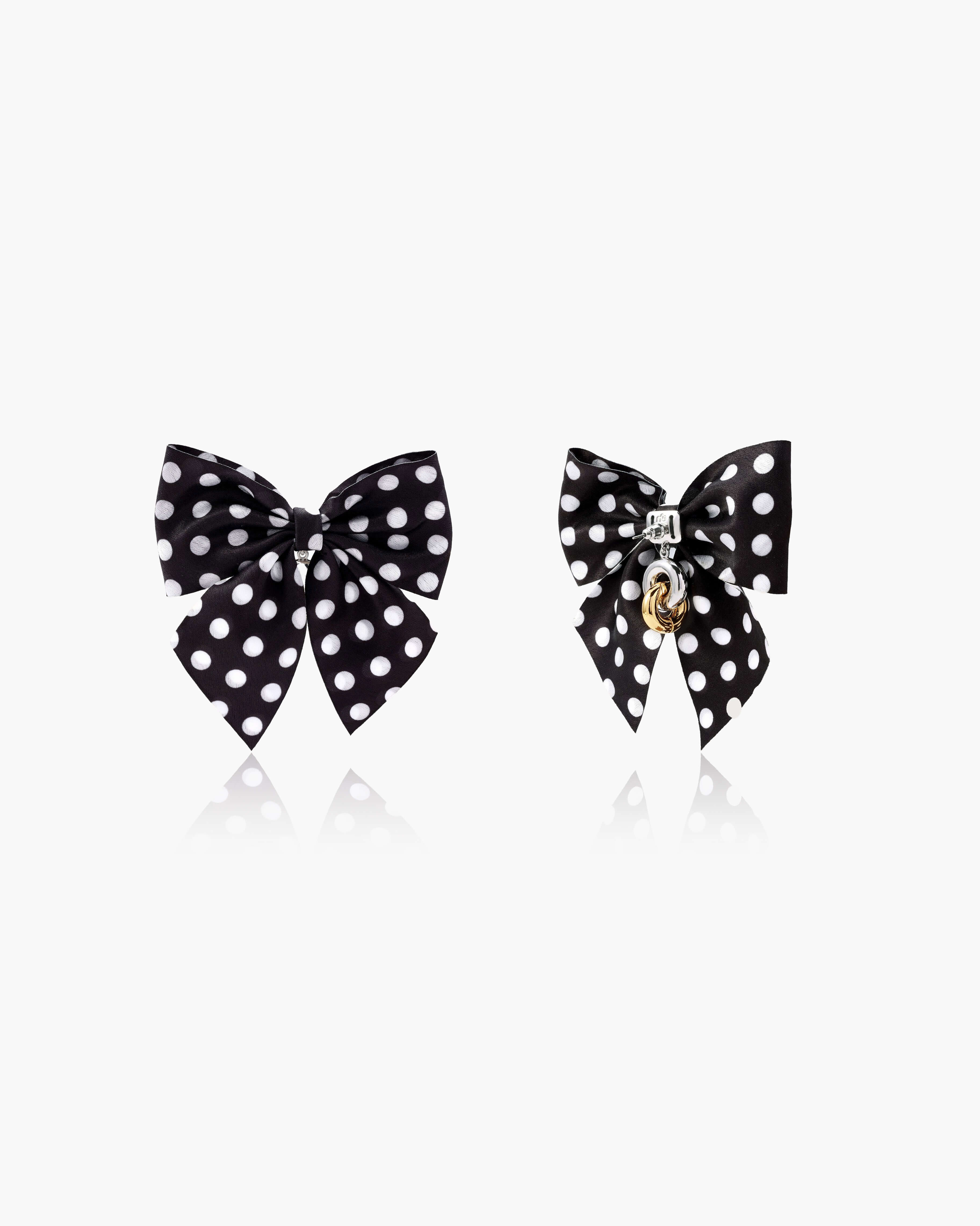 Black Bow Earrings - Image 5