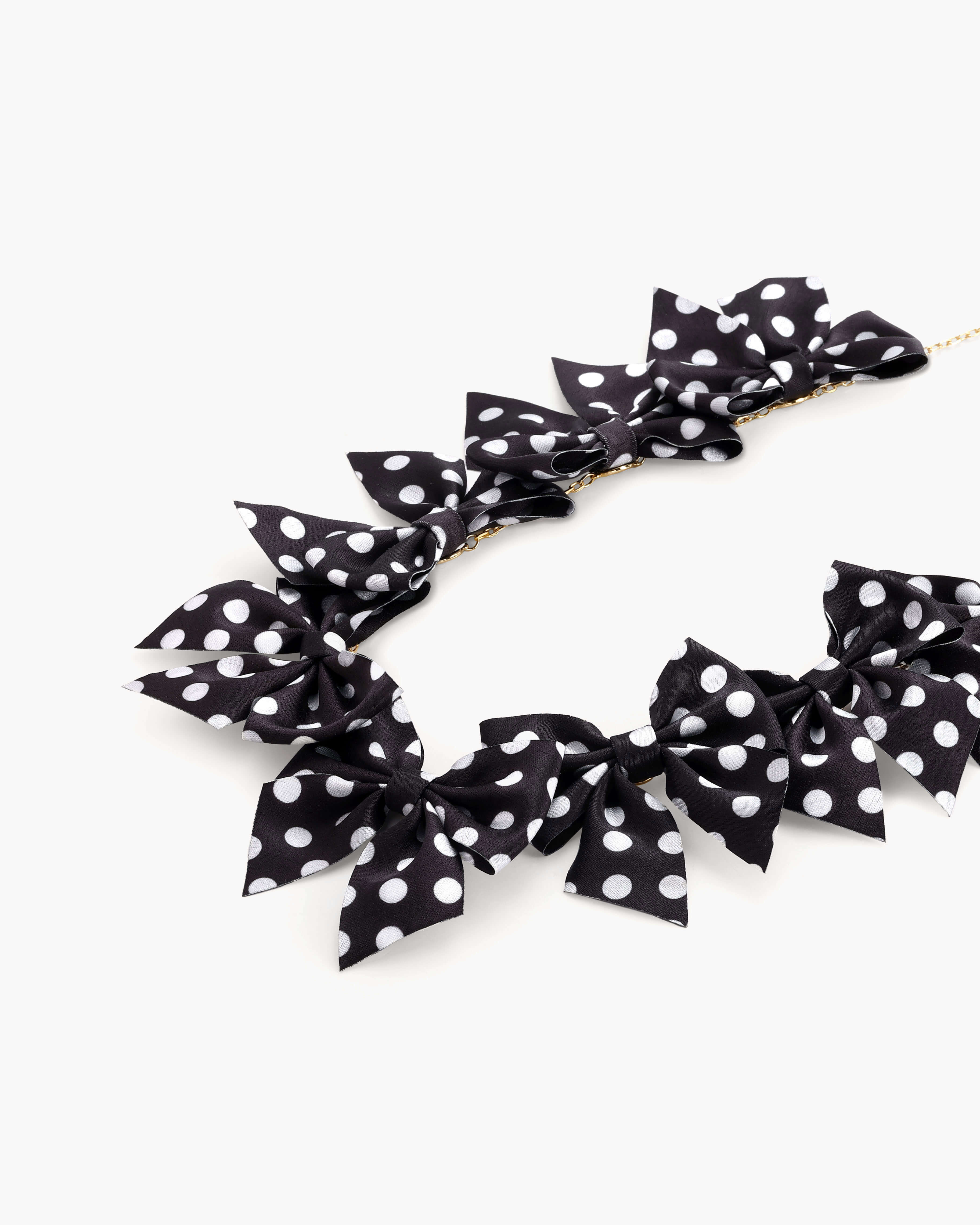 Polka Dot Bow Necklace - Image 3
