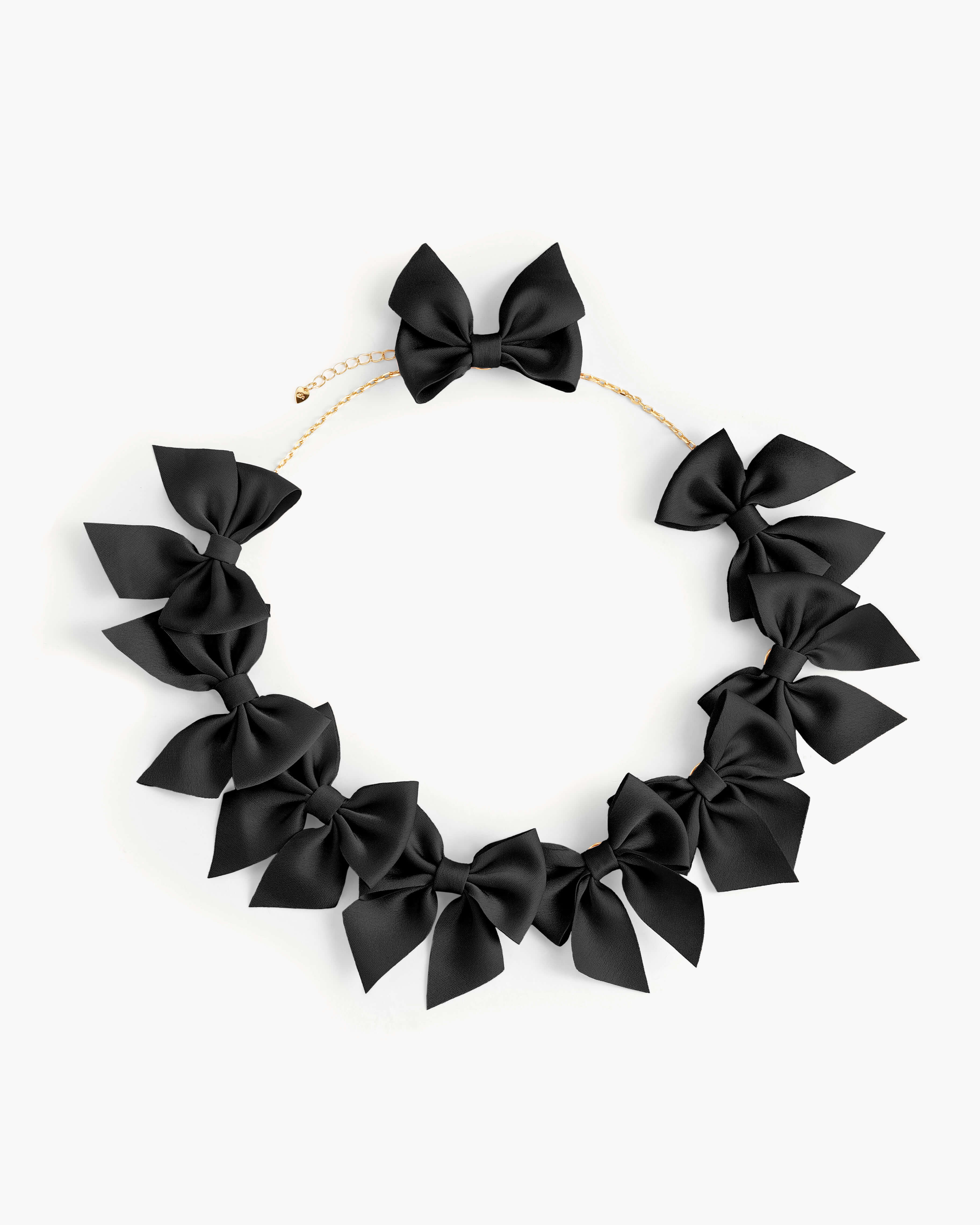 Black Bow Necklace