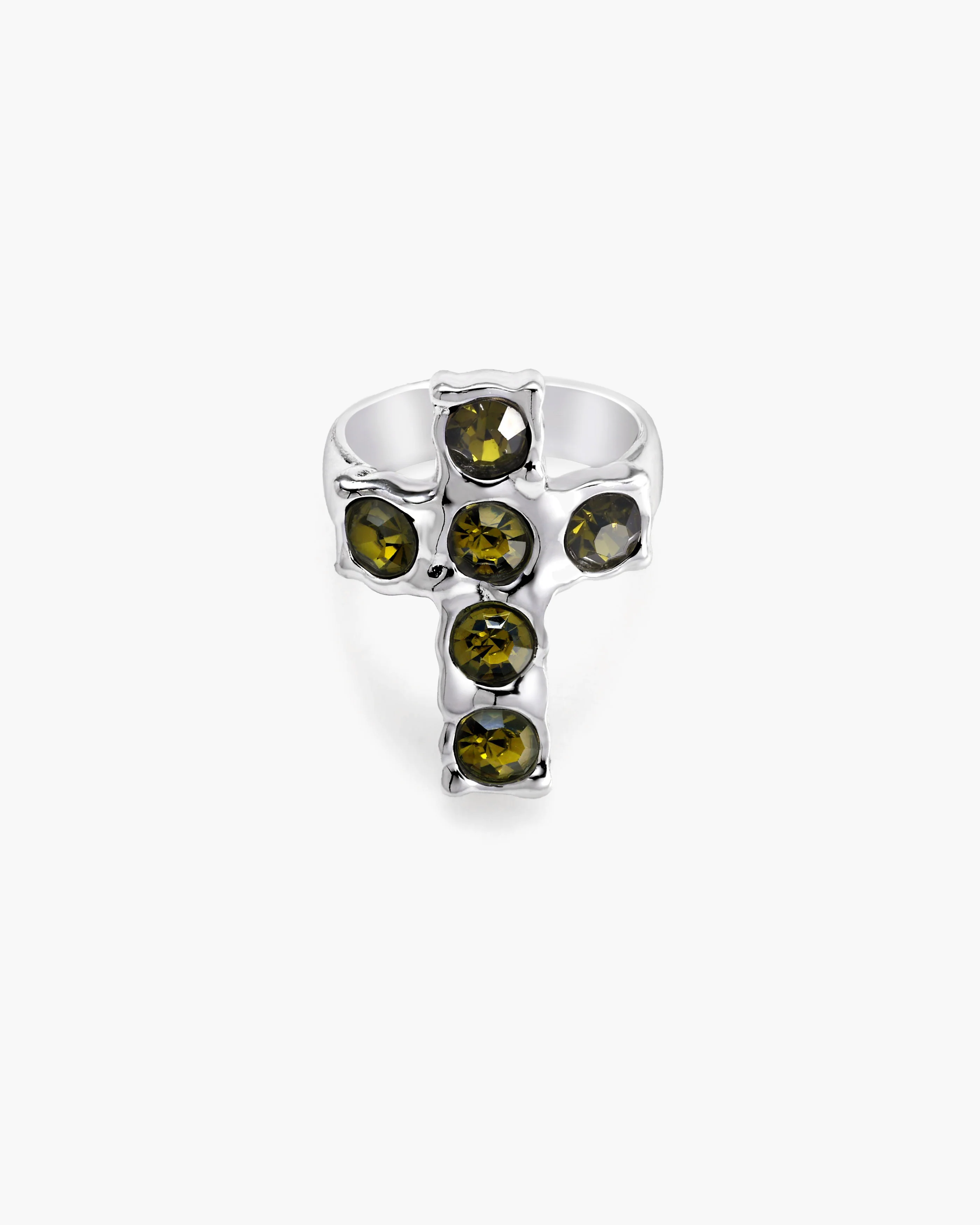 Rebel Cross Ring in Gold - Image 4