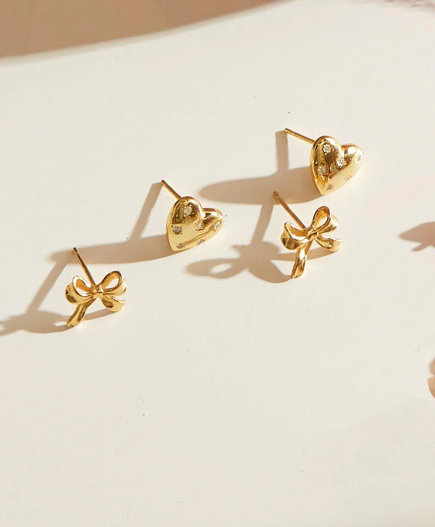 Ribbon Stud Earrings - Image 5