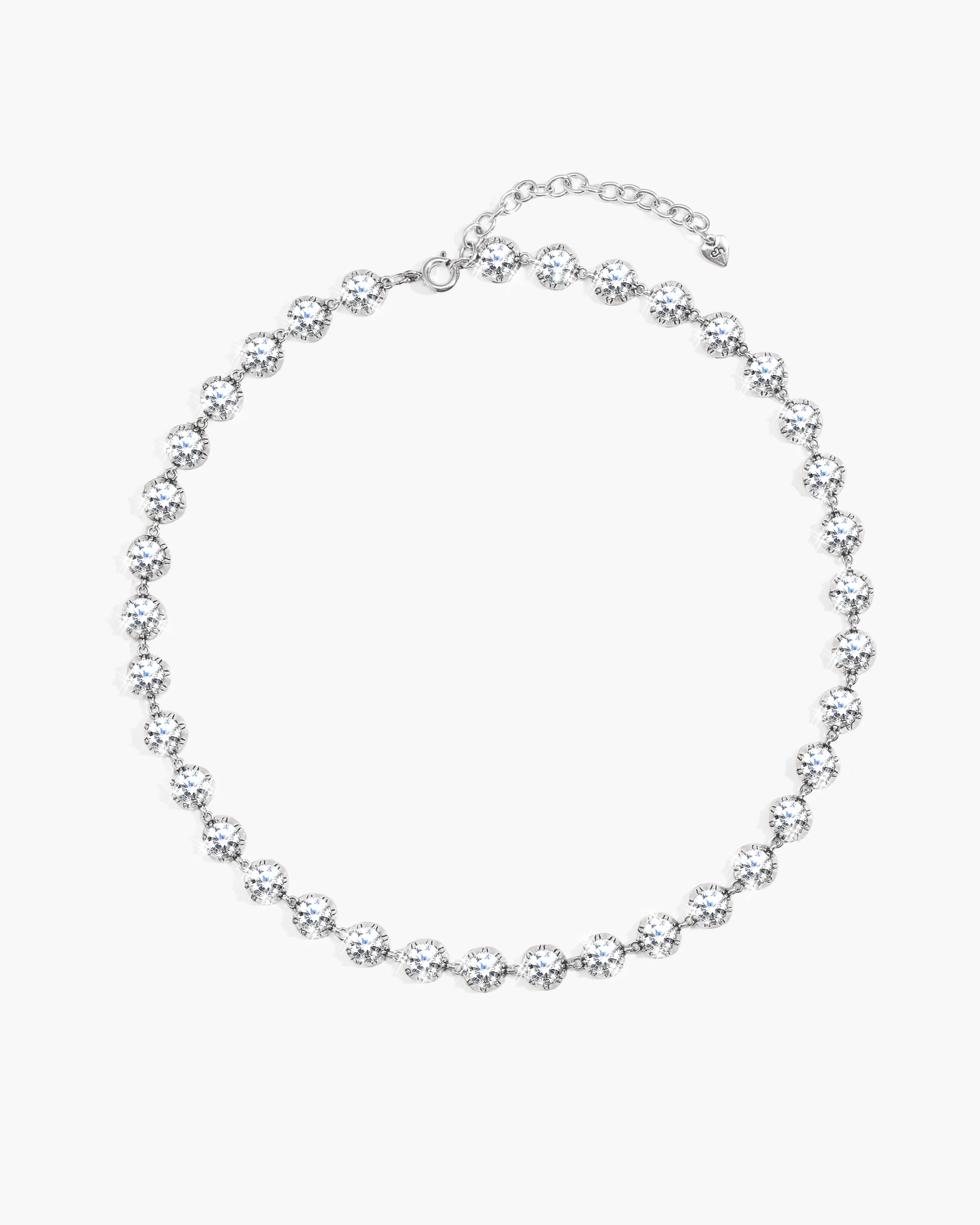 Rose Cut Riviere Necklace - Image 4