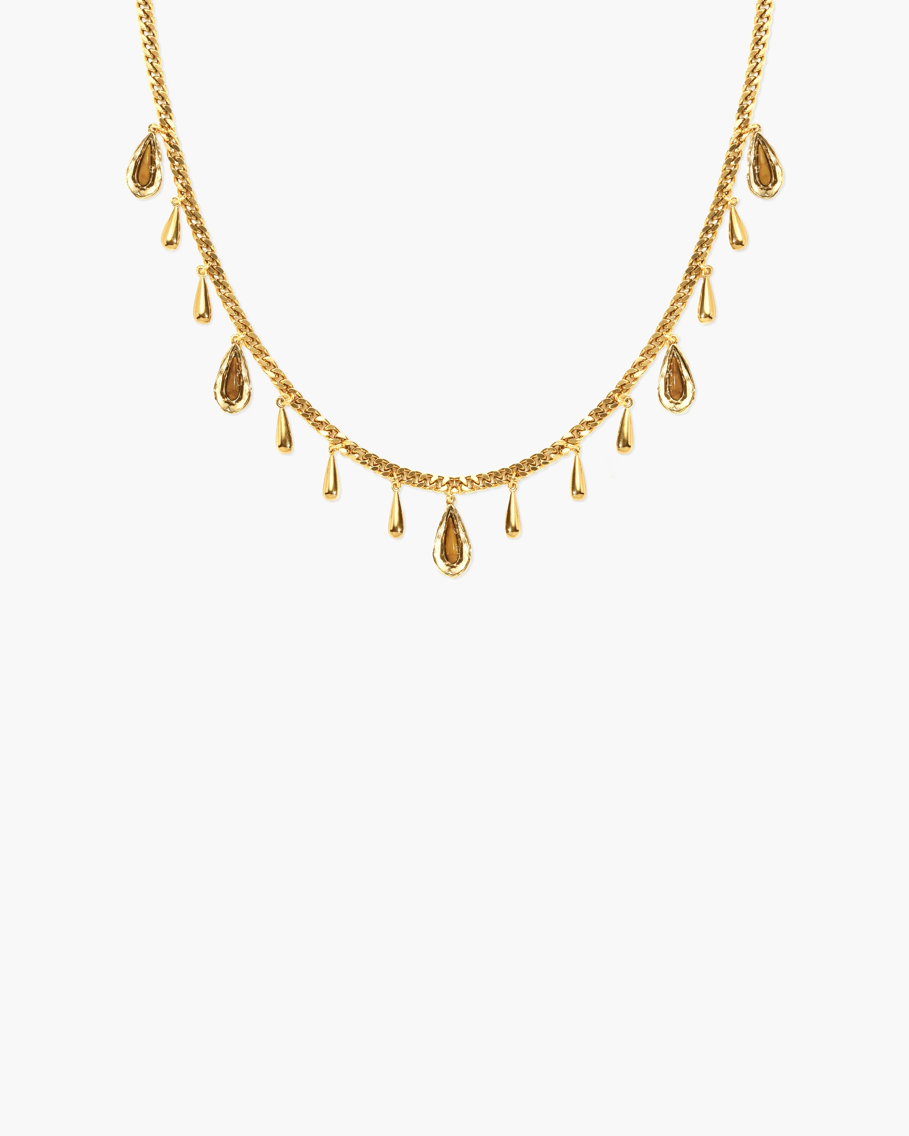 Second Skin Detachable Layered Snake Coin Necklace