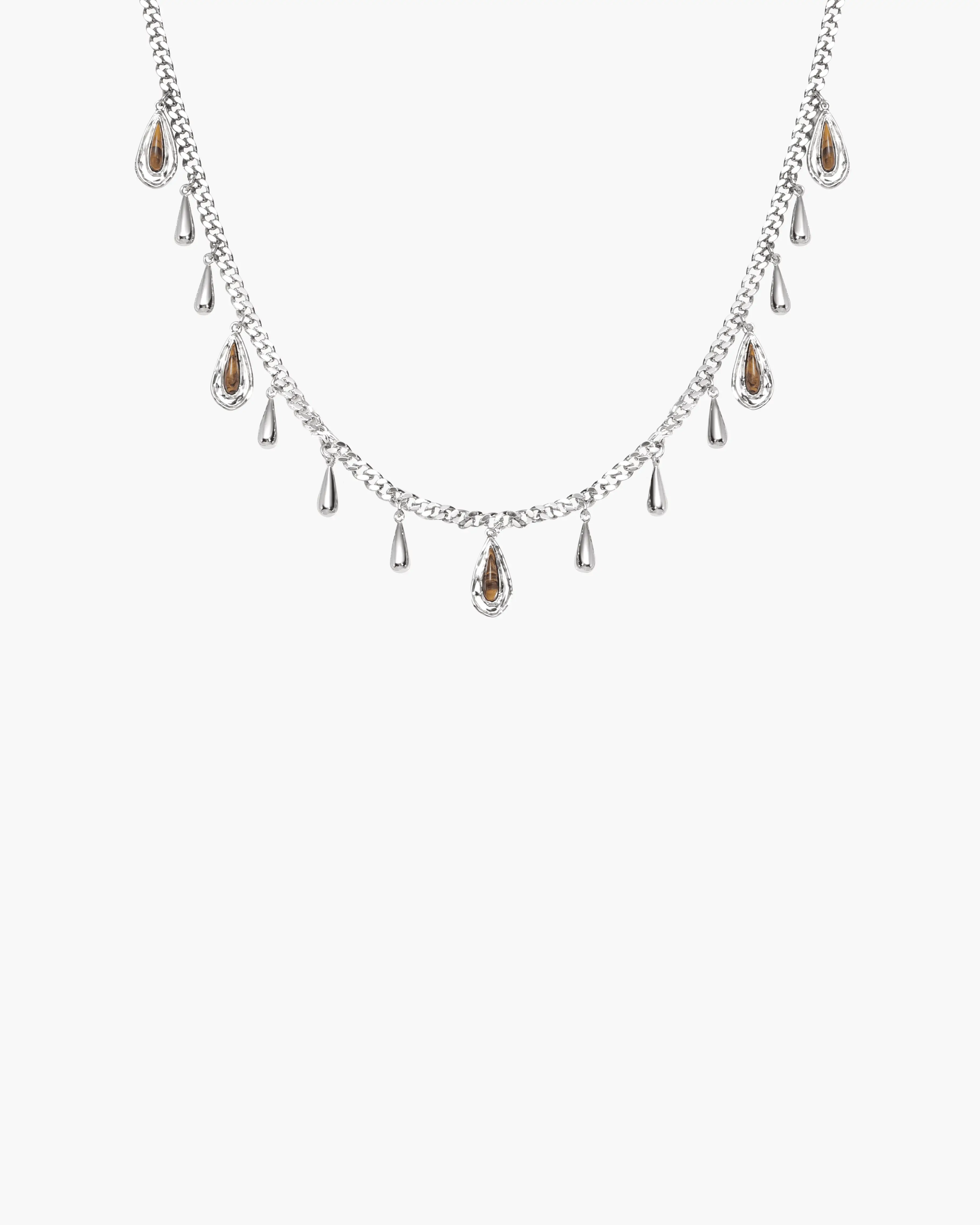 Second Skin Detachable Layered Snake Coin Necklace - Image 5