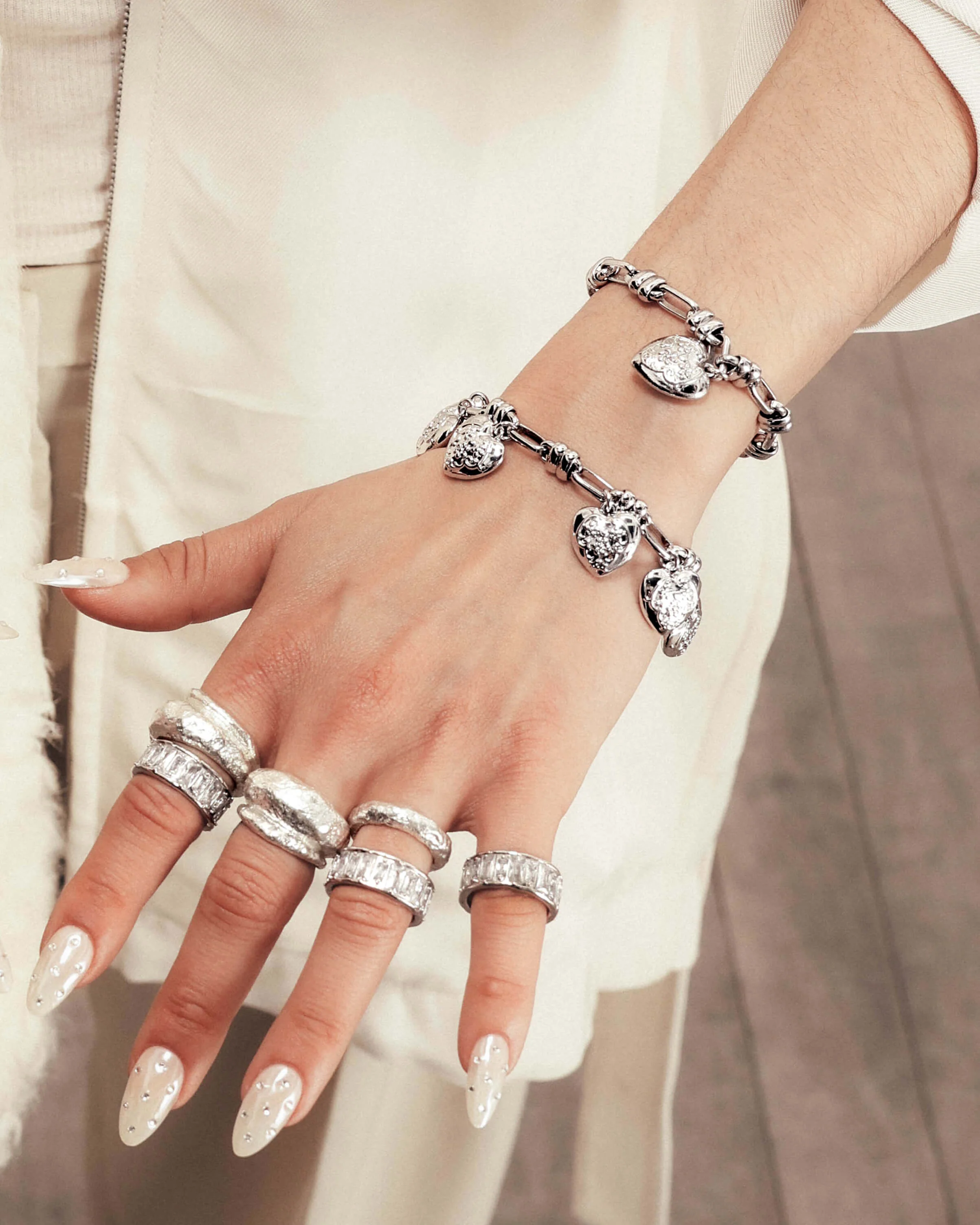 Self Love Bracelet in Silver - Image 2