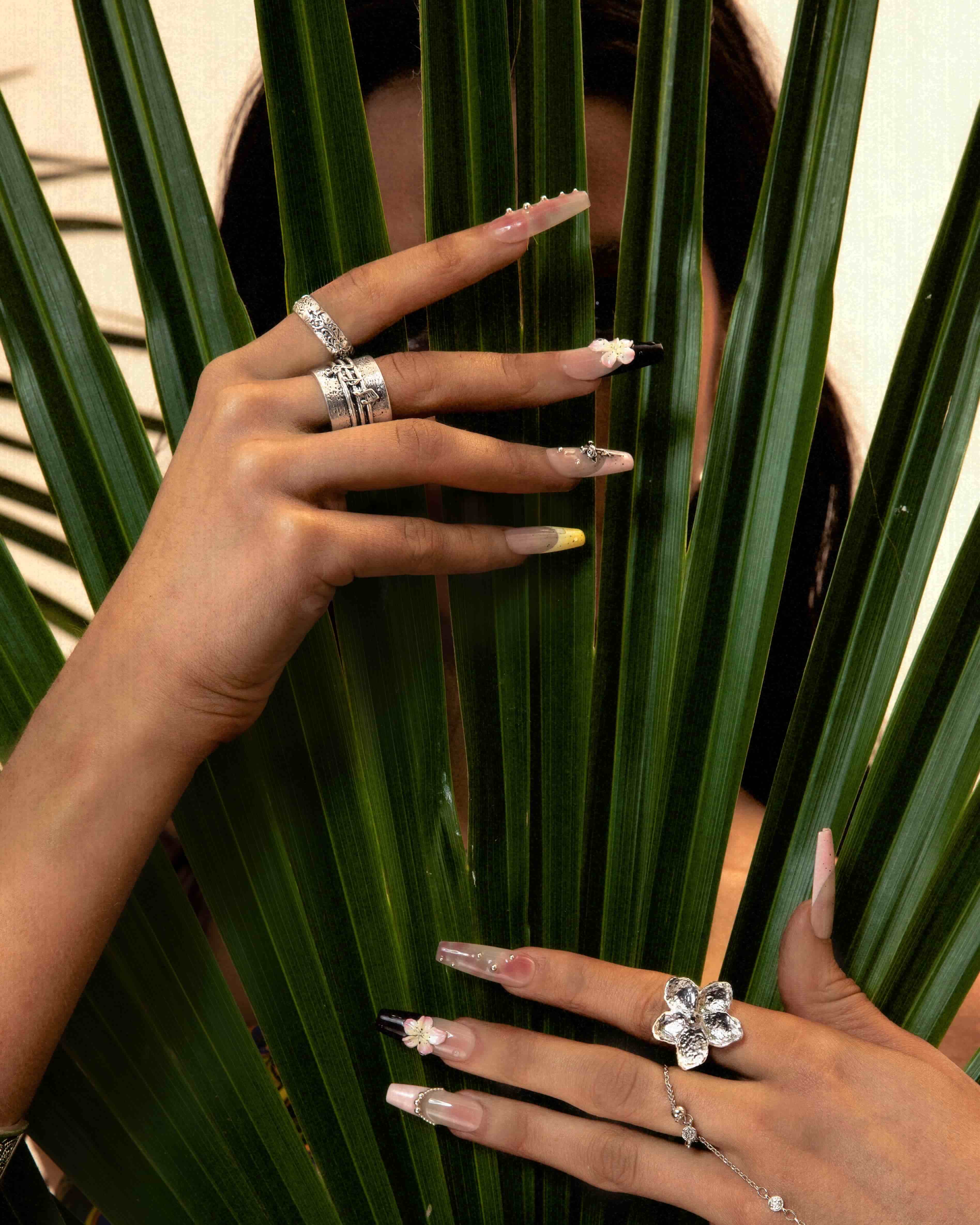 Serenade of Orchid Ring in Silver - Image 4