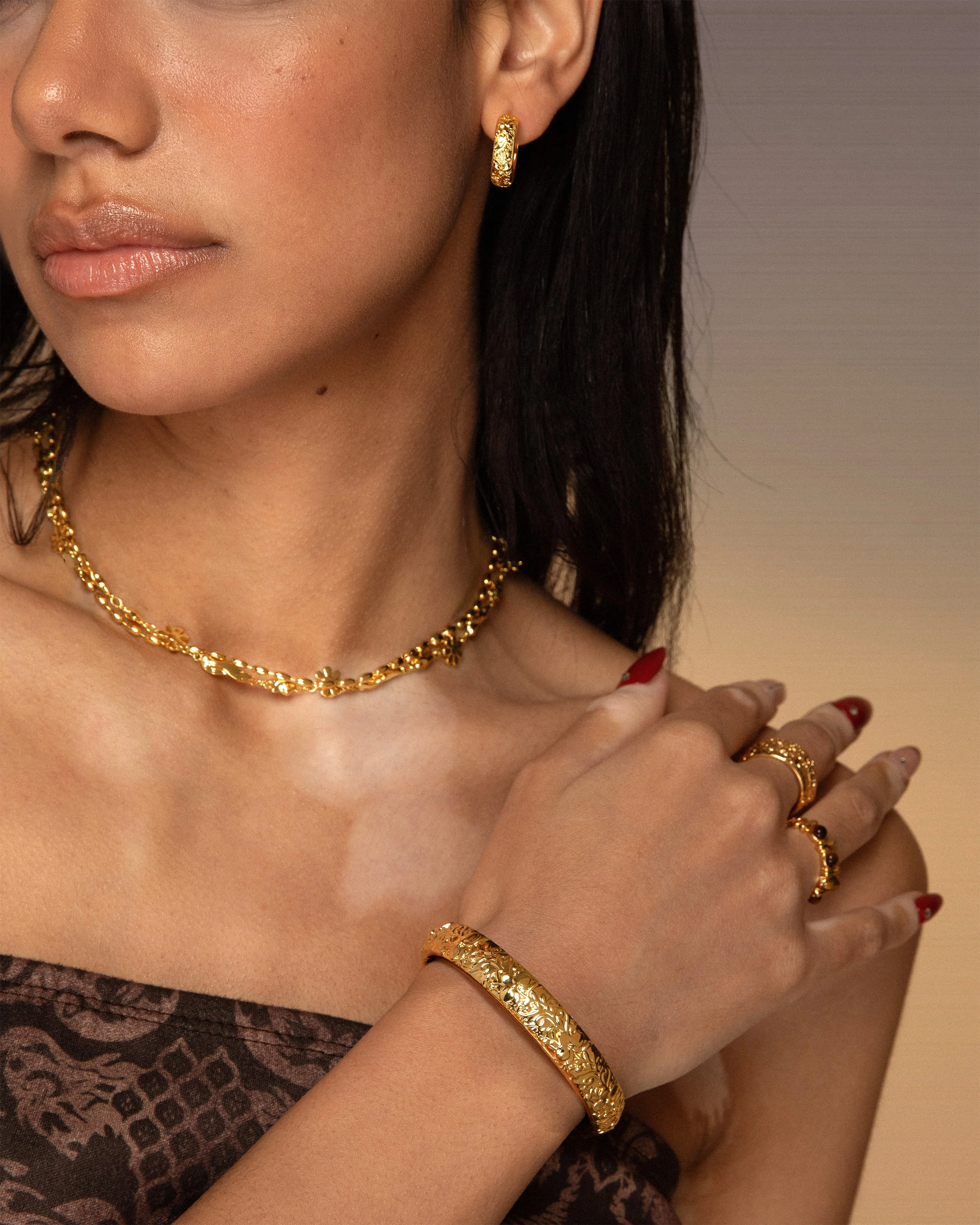 Serenade of Orchid Earrings & Bangle Set - Image 2