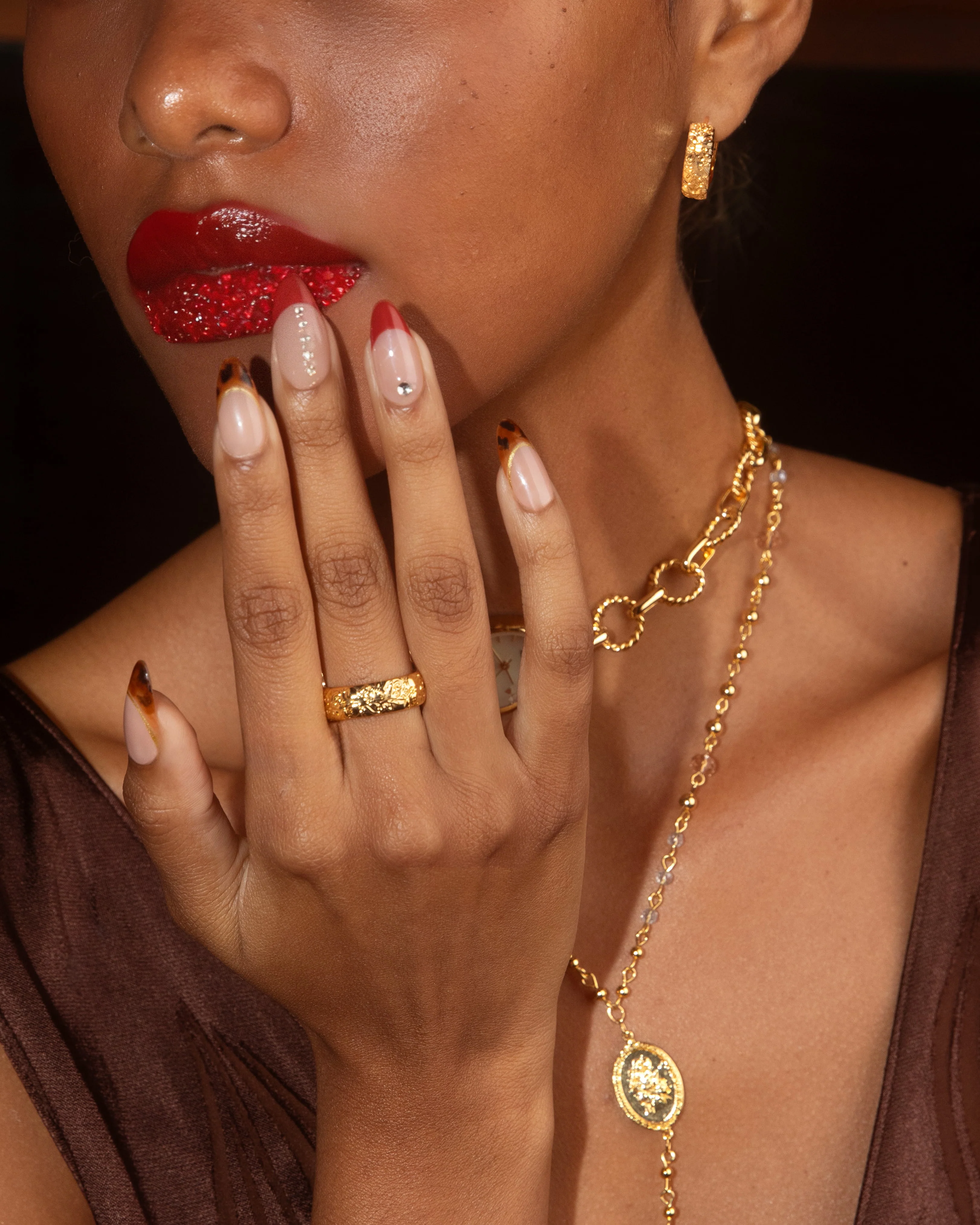 Serenade of Orchid Ring & Earrings Set - Image 3