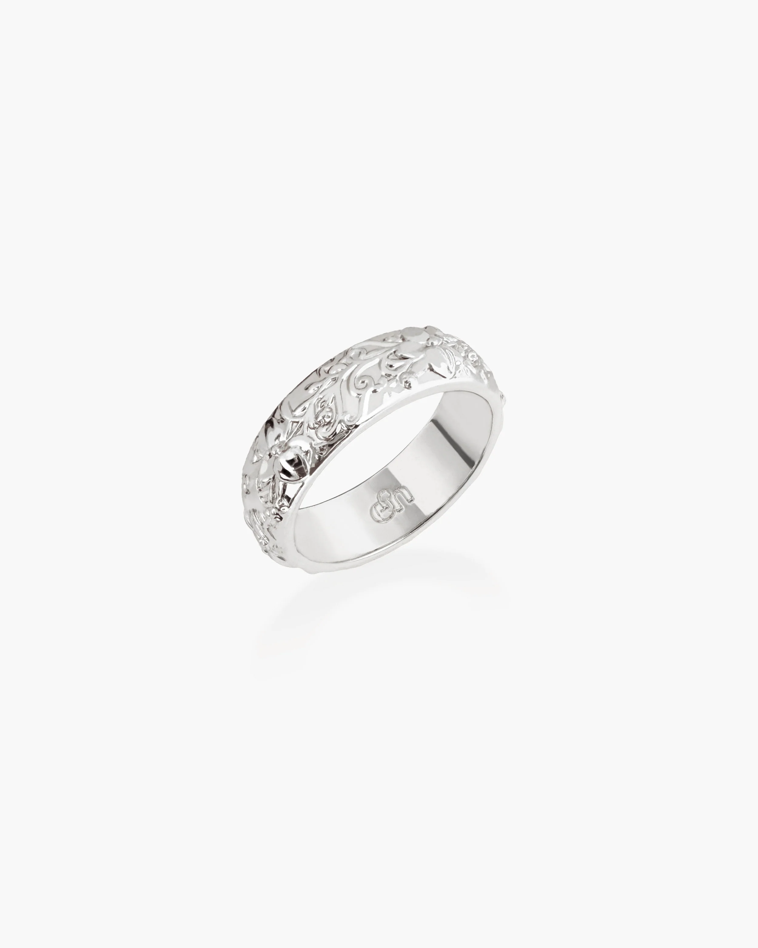 Serenade of Orchid Ring in Silver - Image 3