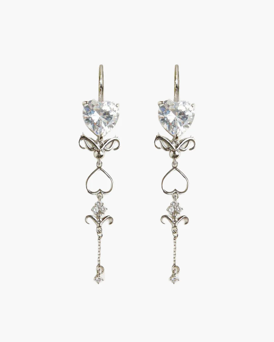 Silver Dripping Earrings - Image 3