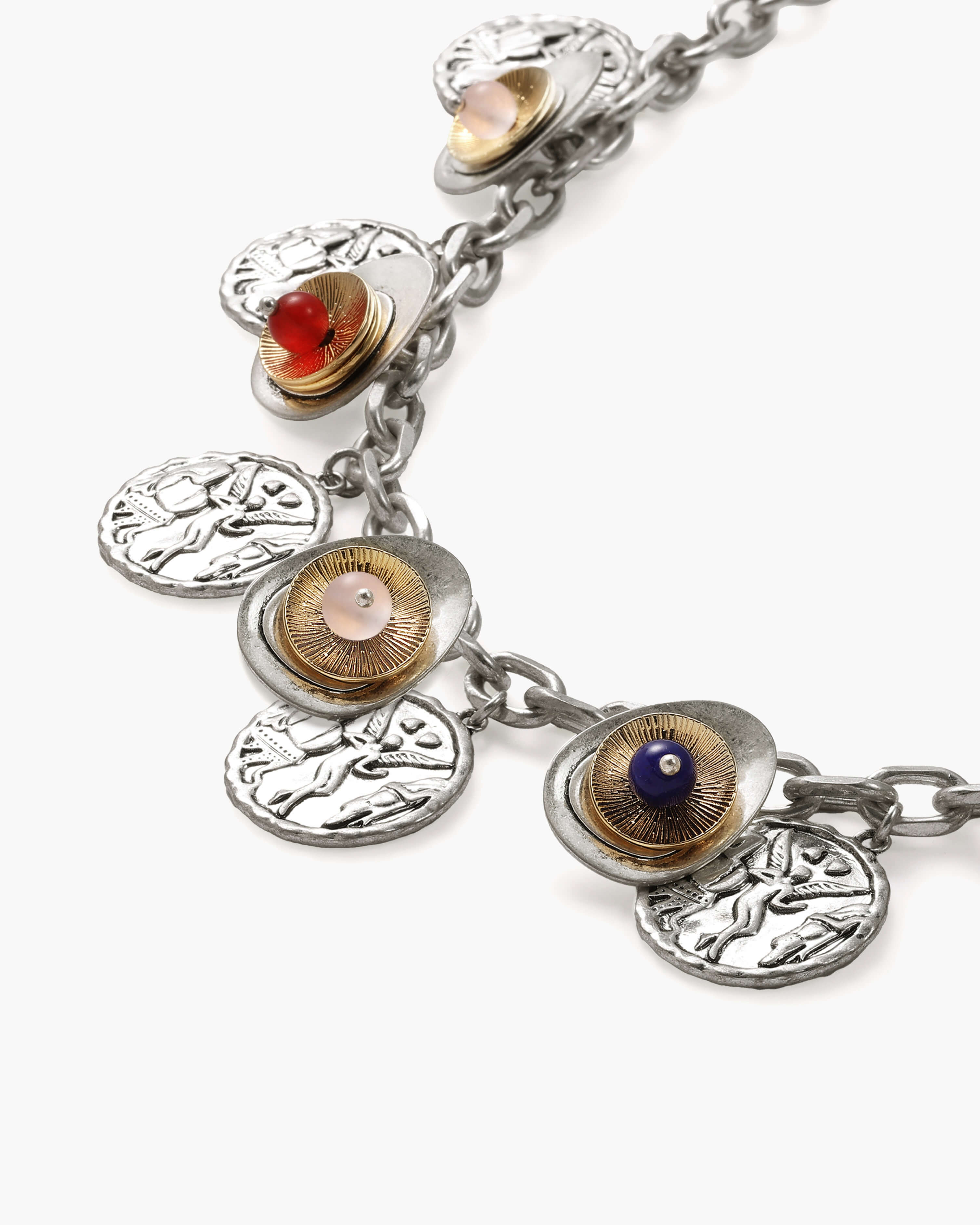 Eros Coin Necklace in Silver - Image 3