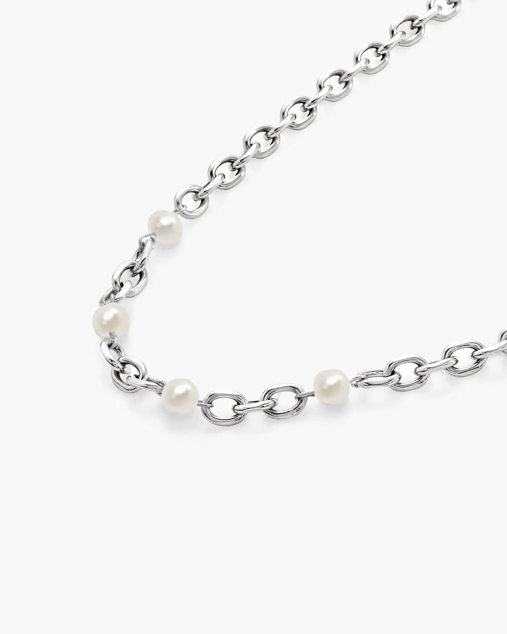 Silver Essence Pearl Necklace - Image 3