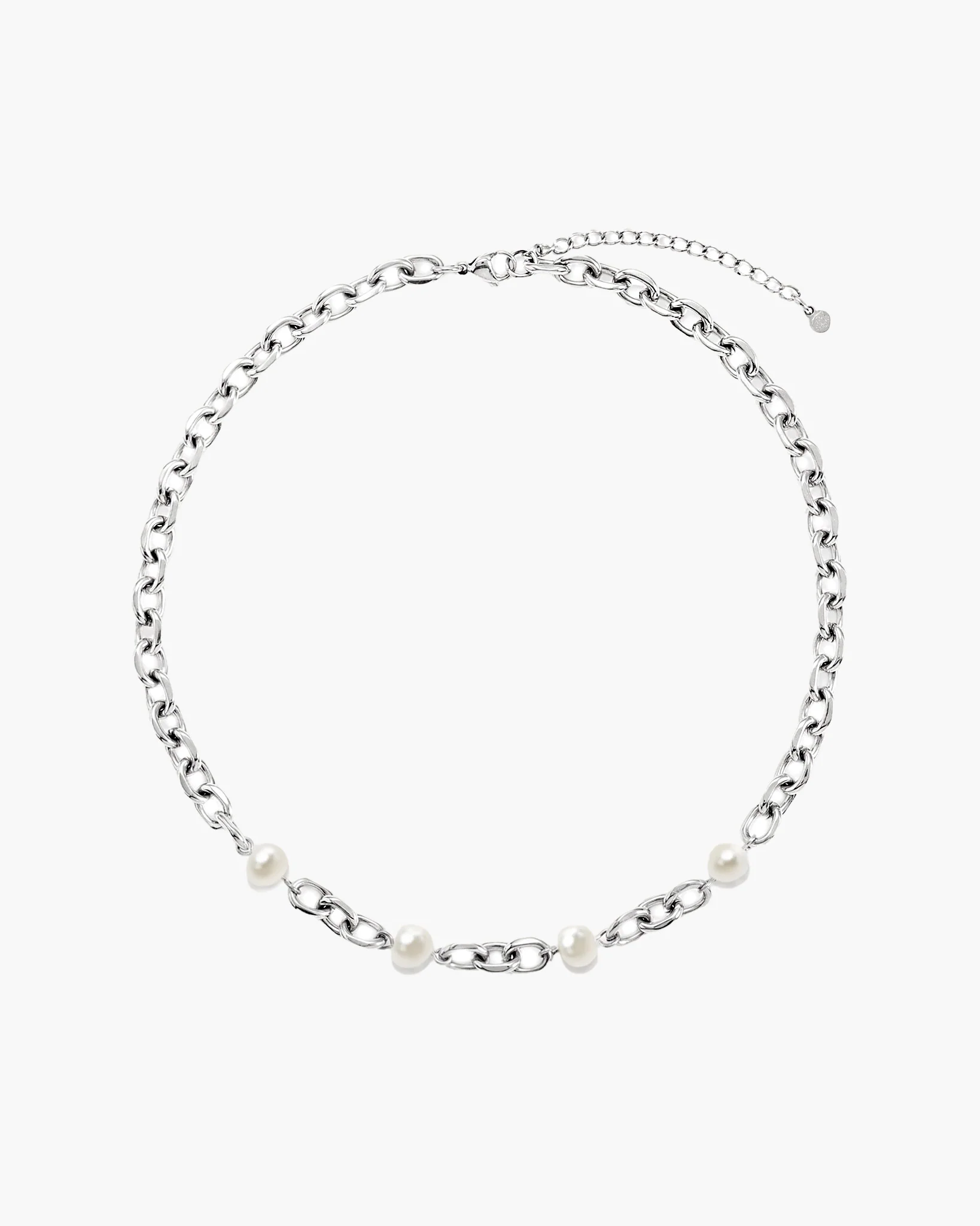 Silver Essence Pearl Necklace - Image 5