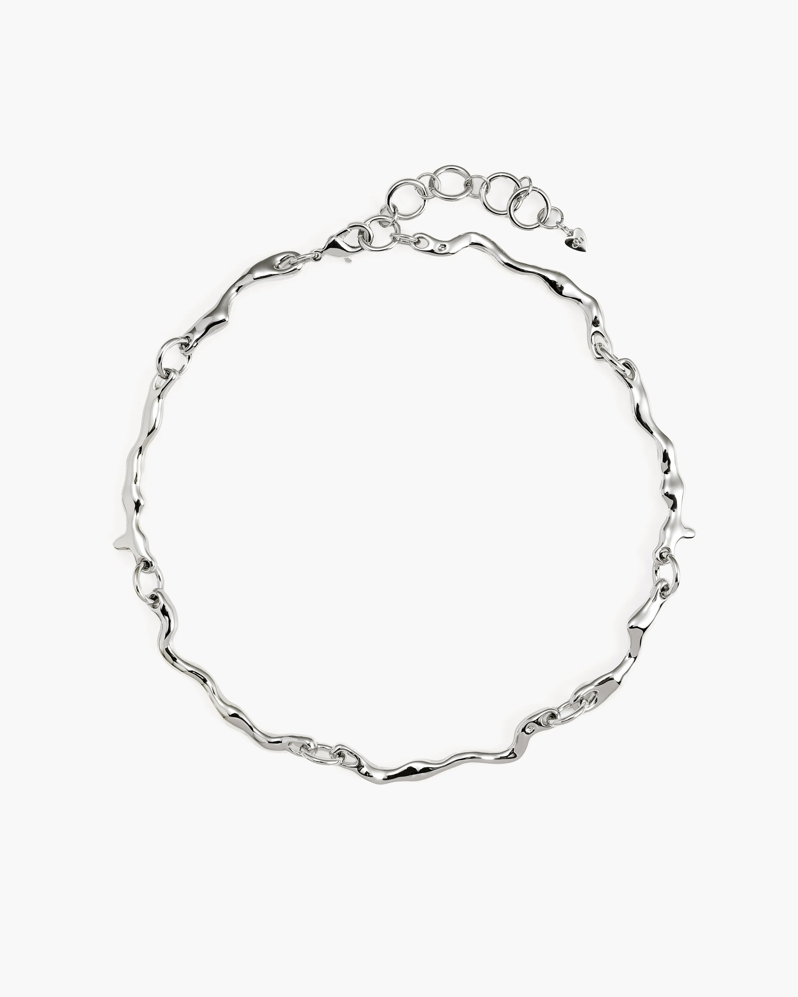 Silver Molten Necklace