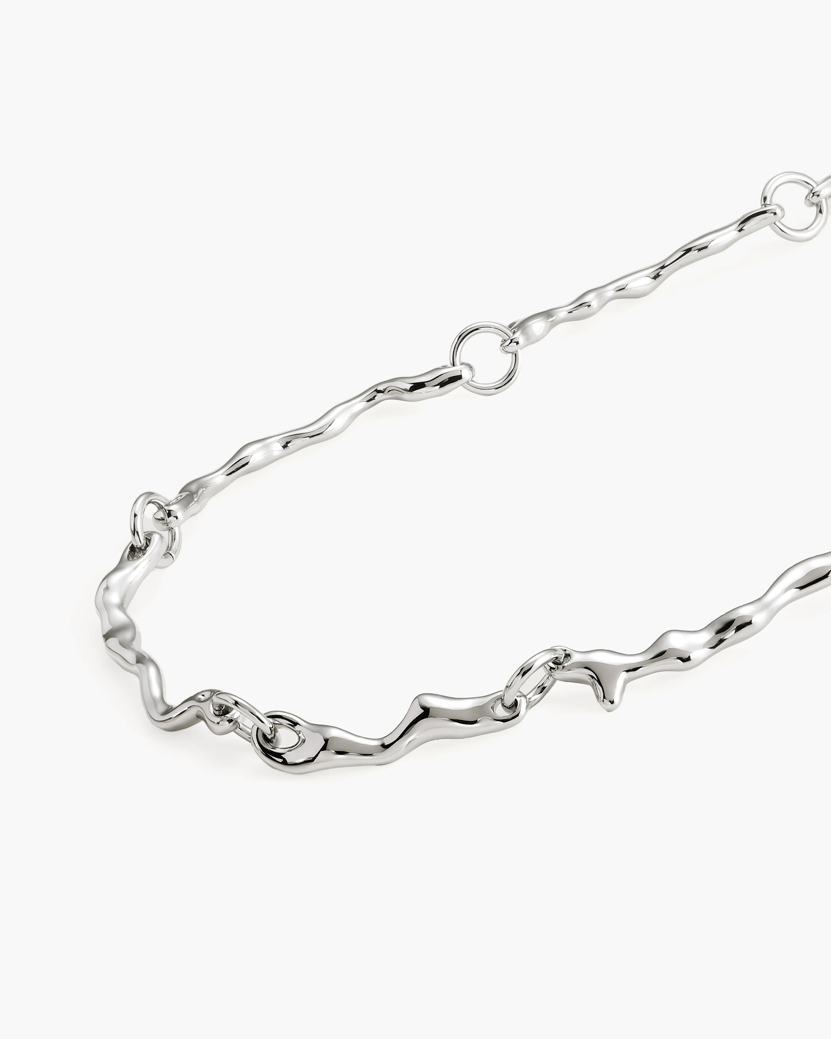 Silver Molten Necklace - Image 3