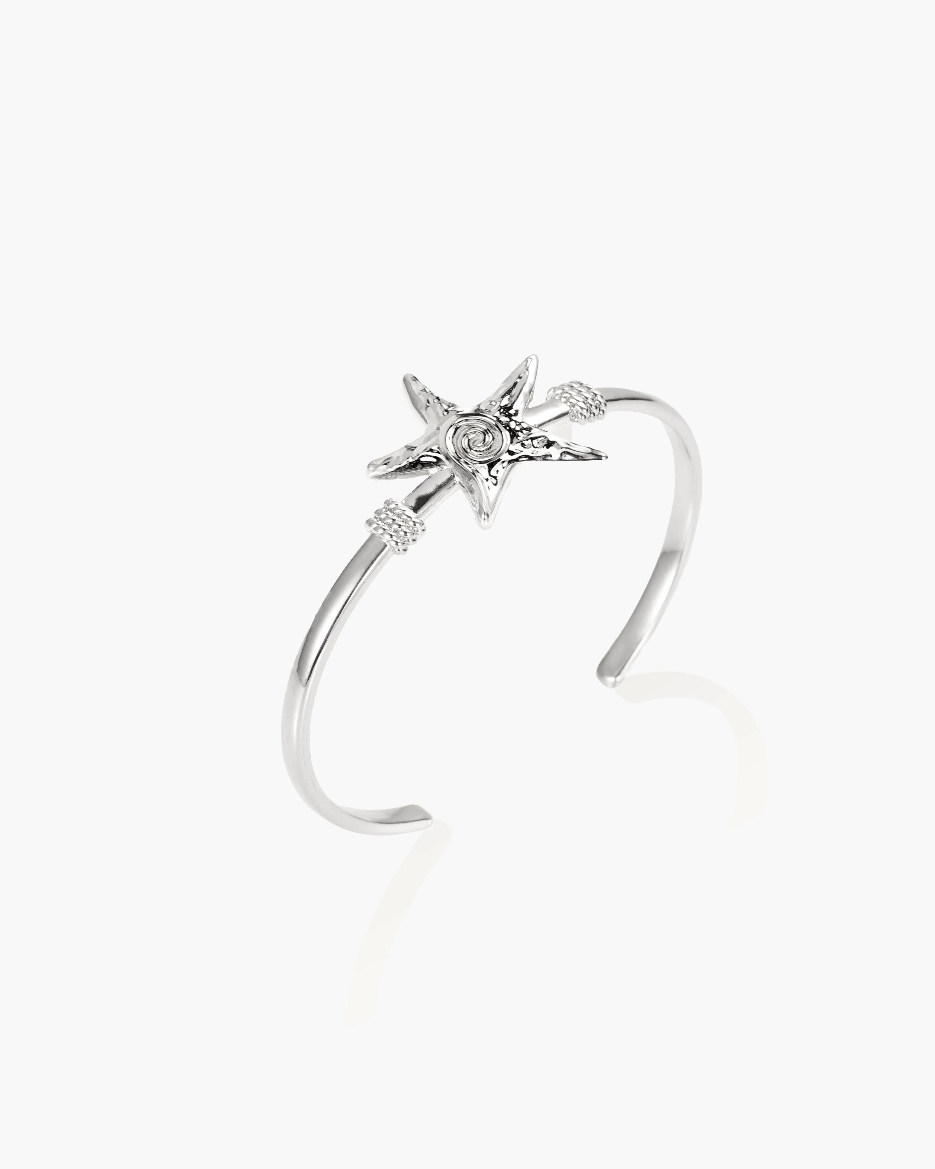 Silver Starfish Bangle - Image 3