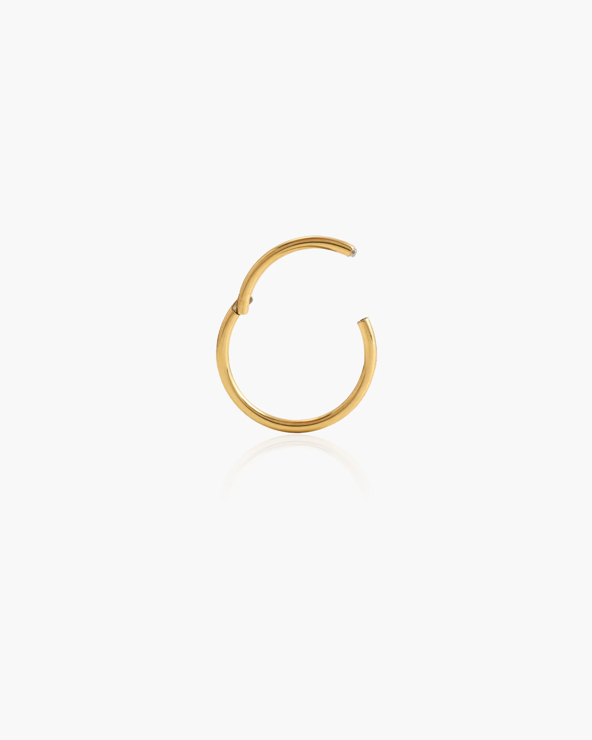 Single Mini Hoop Helix Earring in Gold - Image 3