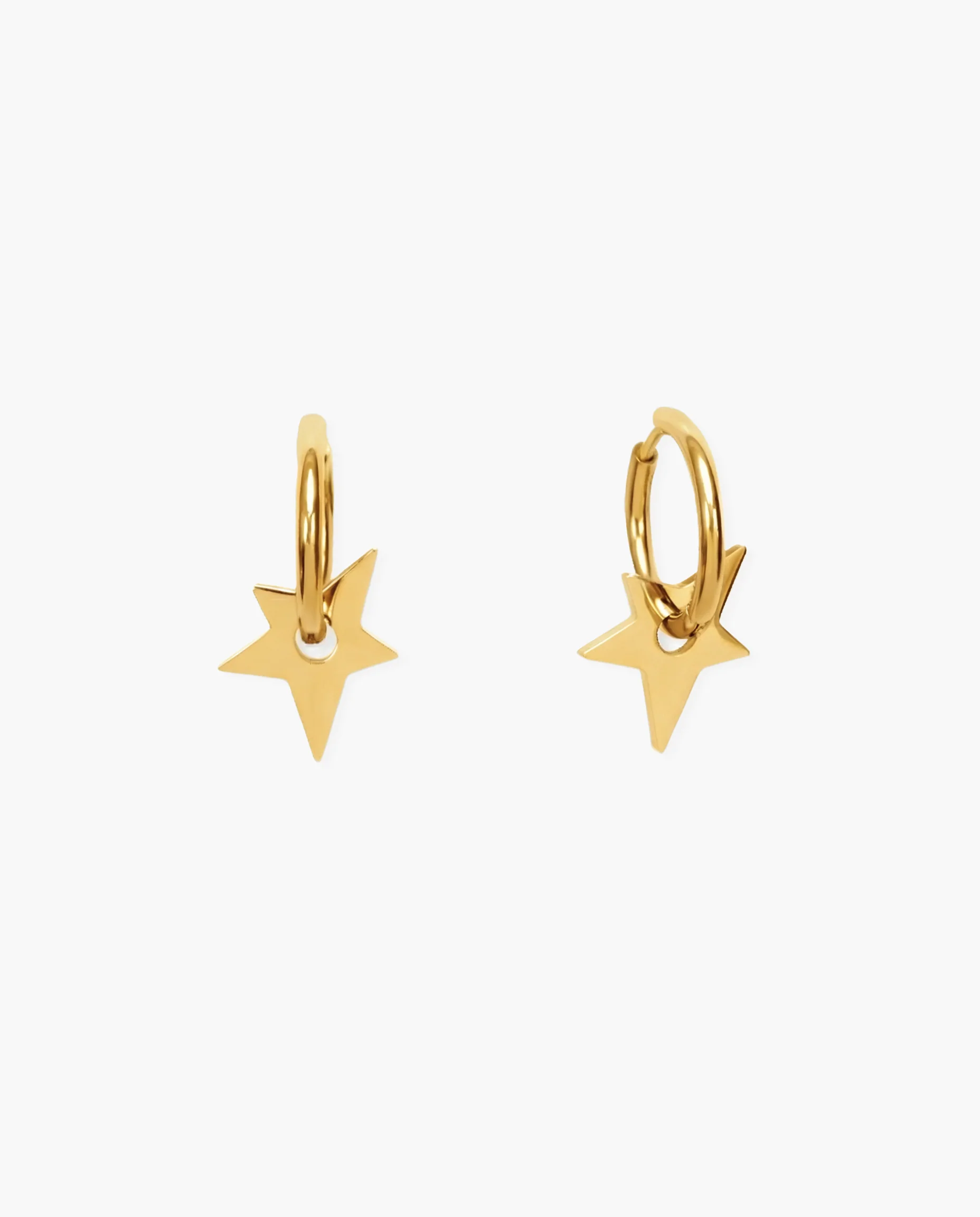 Star Earrings in Silver - Image 5