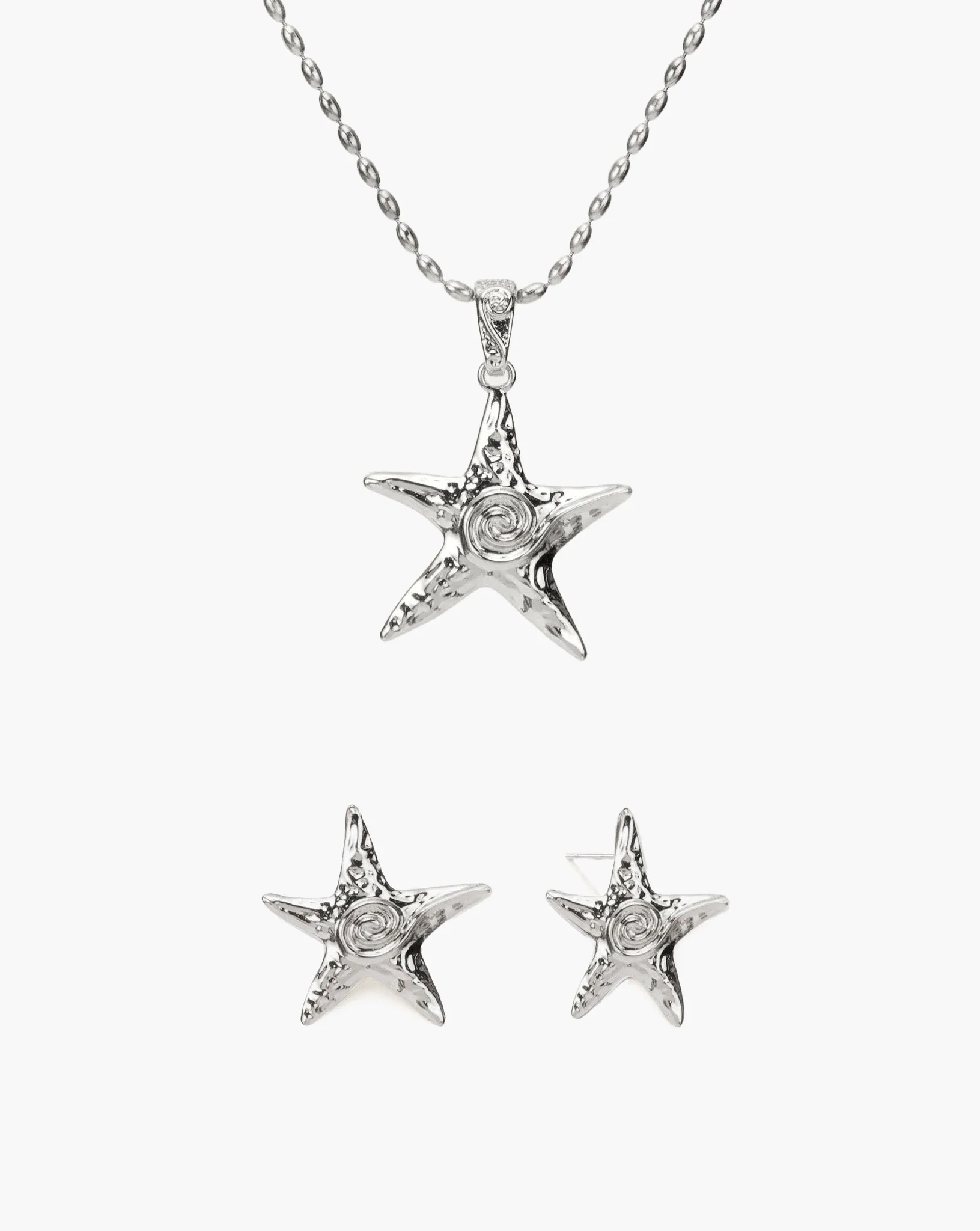 Starfish Necklace & Earrings Set - Image 4