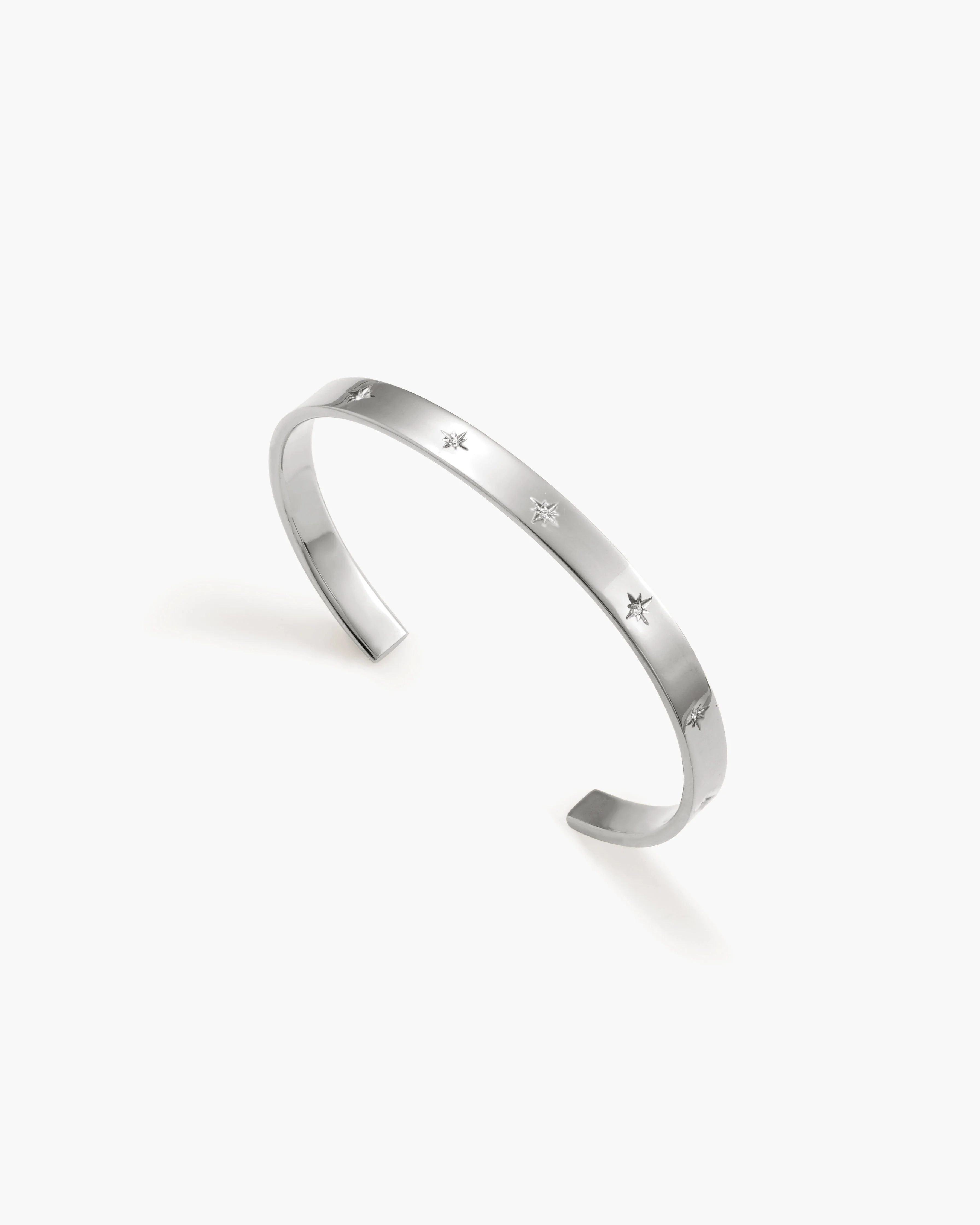 Sunset Boulevard Bangle in Silver - Image 3