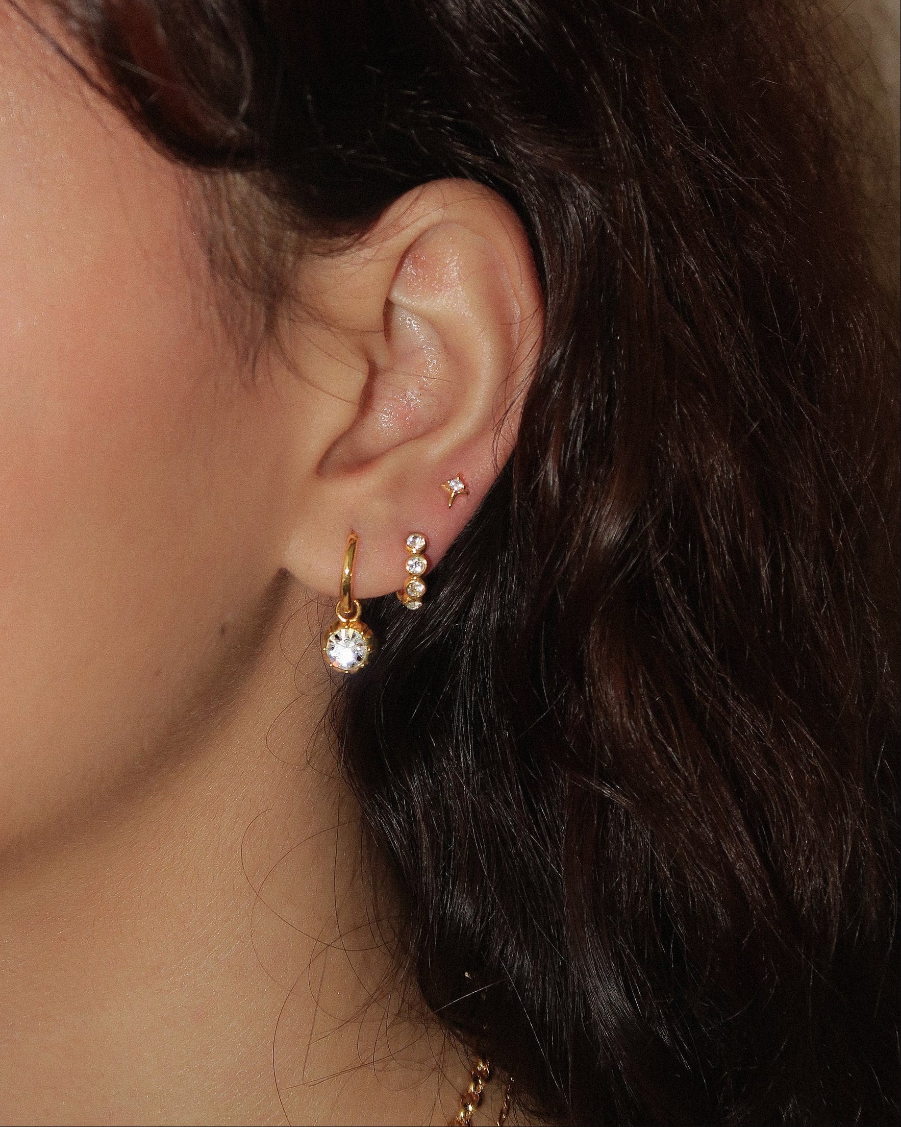 Tennis Hoop Earrings - Image 2