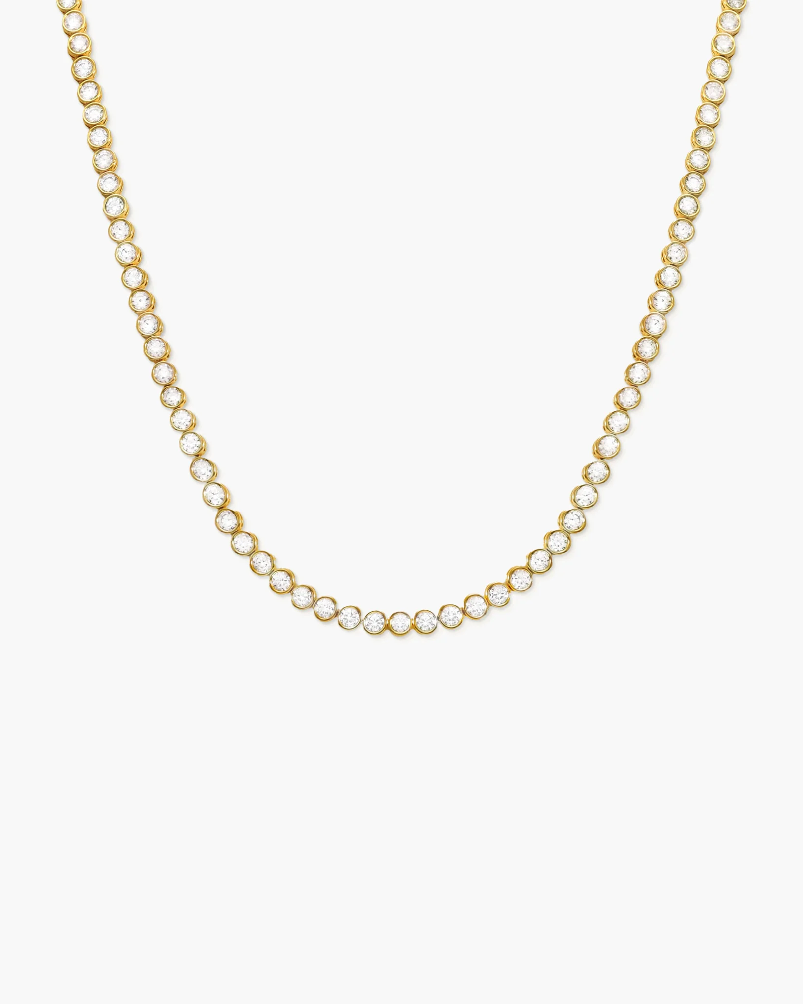 Tennis Necklace in Gold - Image 2