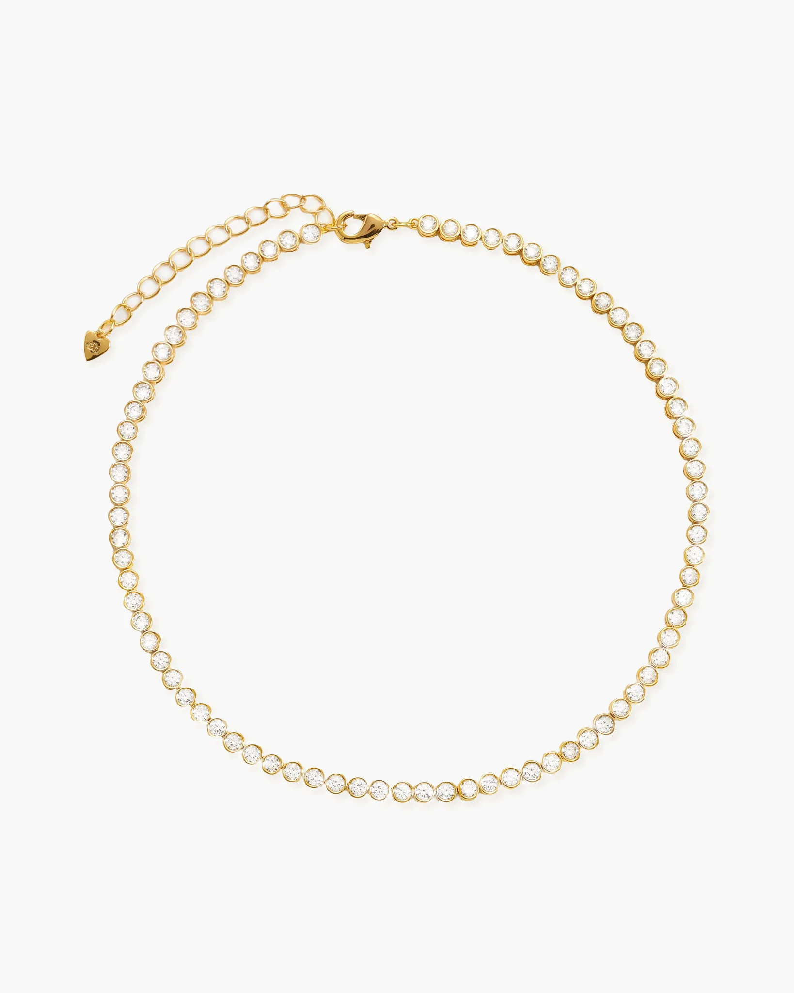 Tennis Necklace in Gold - Image 5