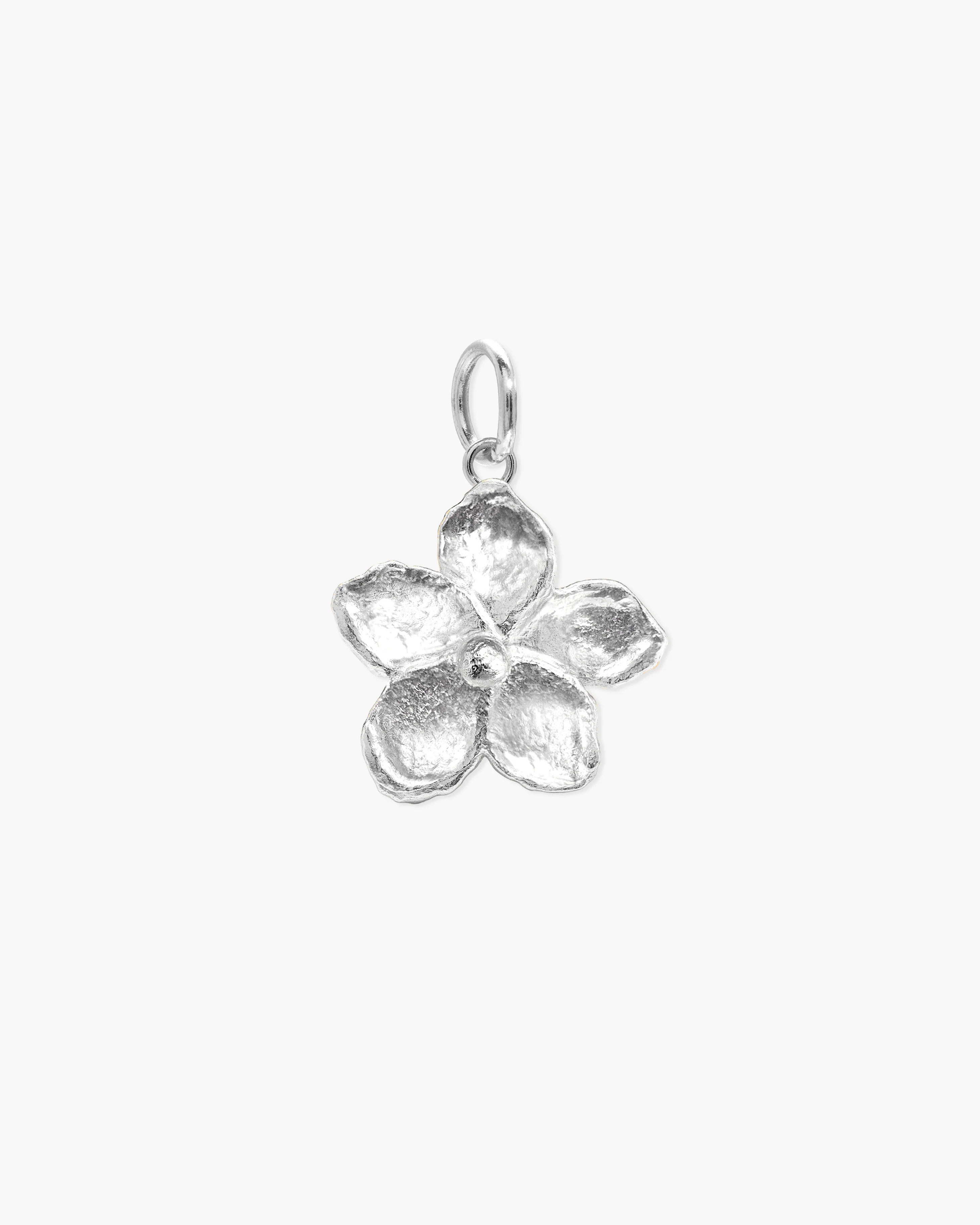 Textured Floral Pendant in Gold - Image 4