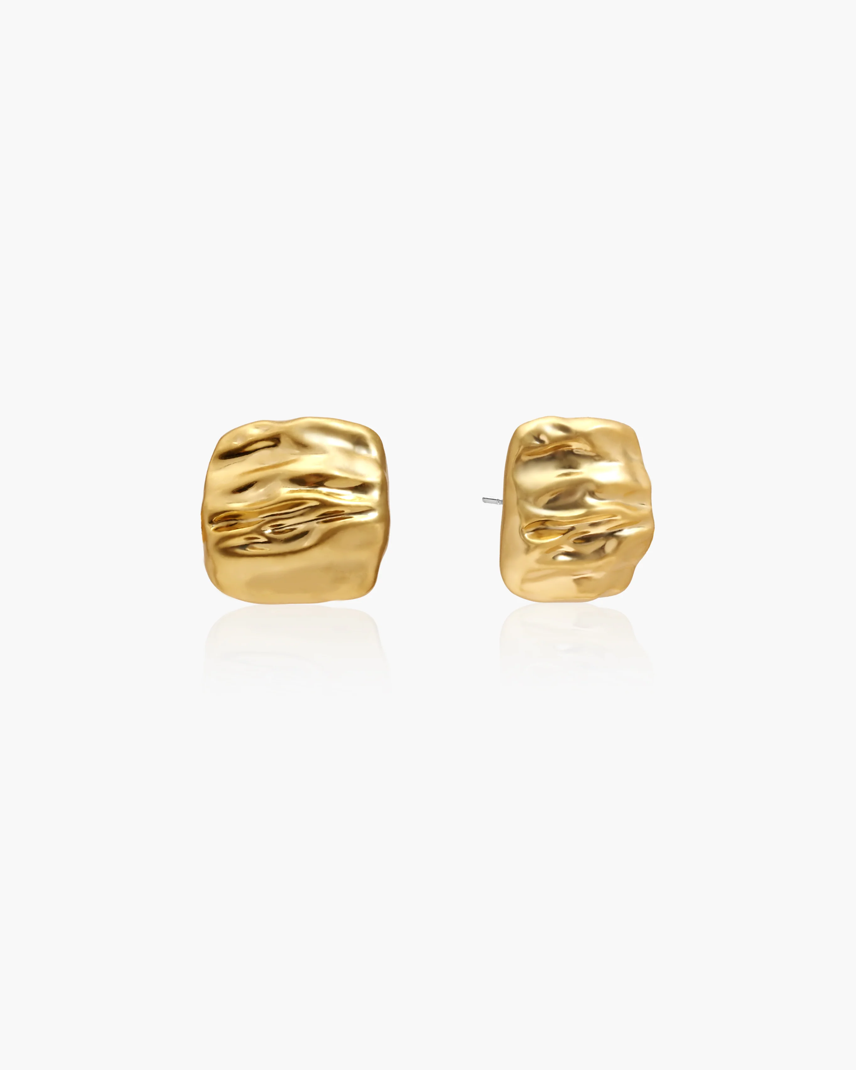 Textured Square Stud Earrings