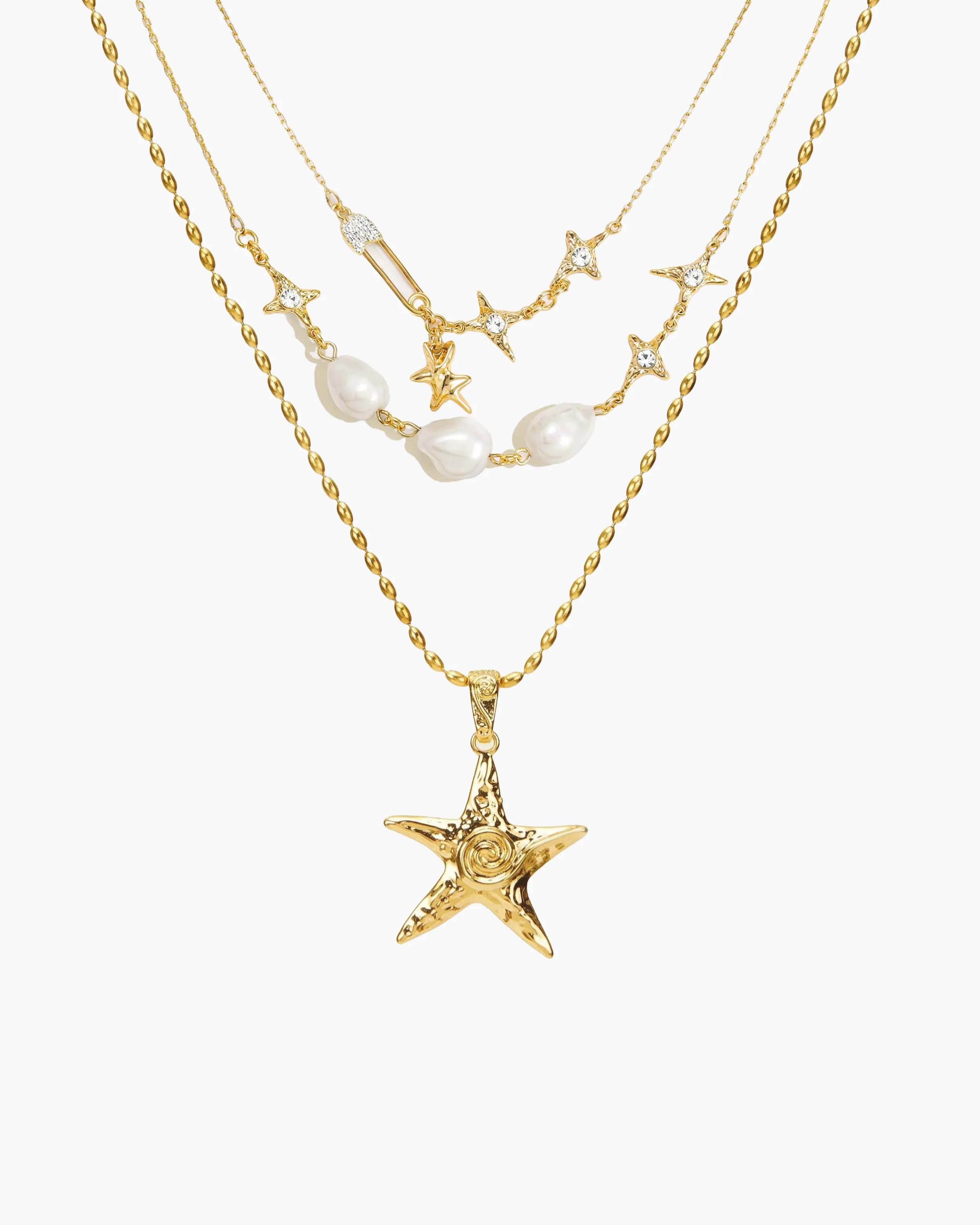 Gold Starfish Necklace - Image 7