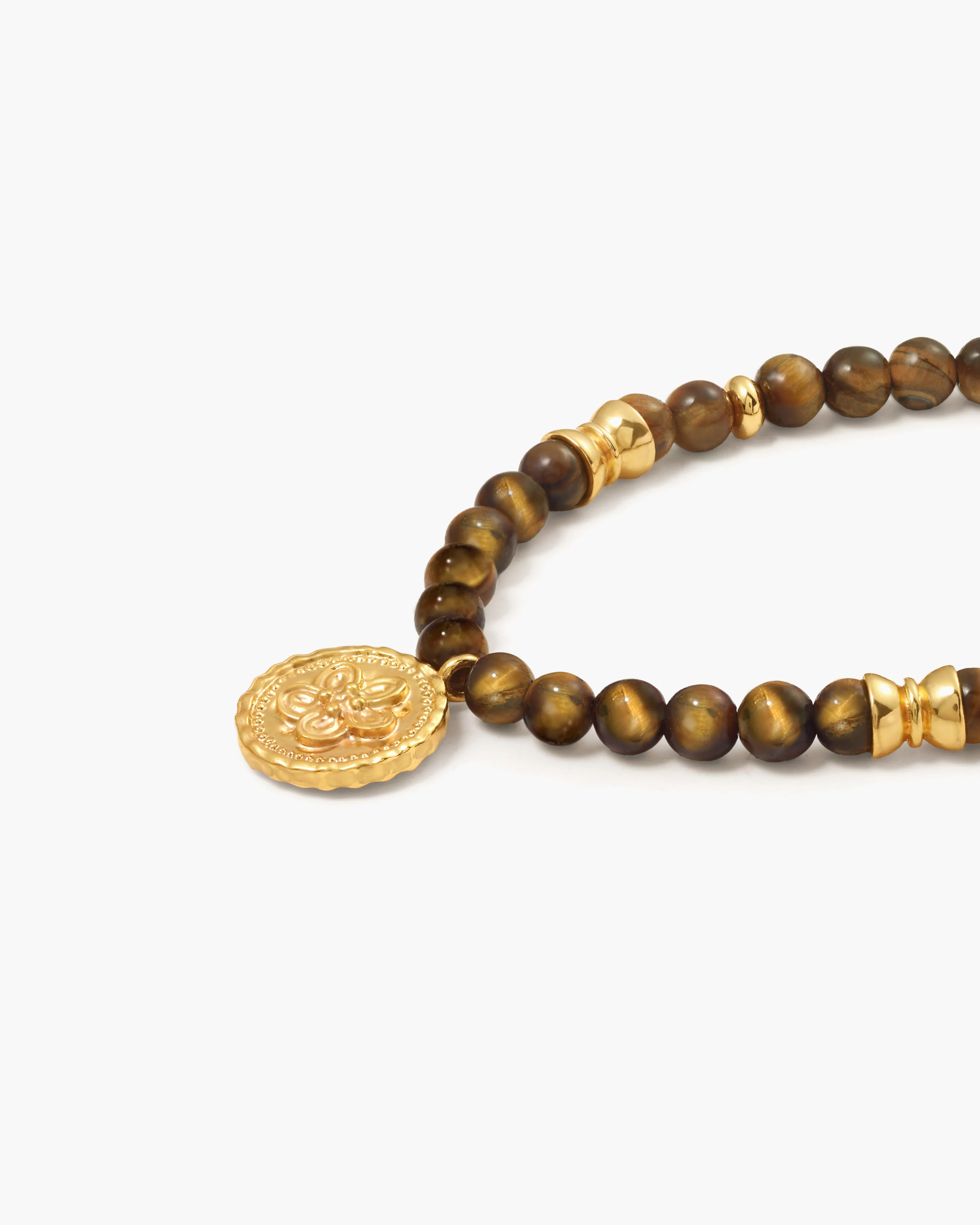 Tiger's Eye Coin Bracelet - Image 3