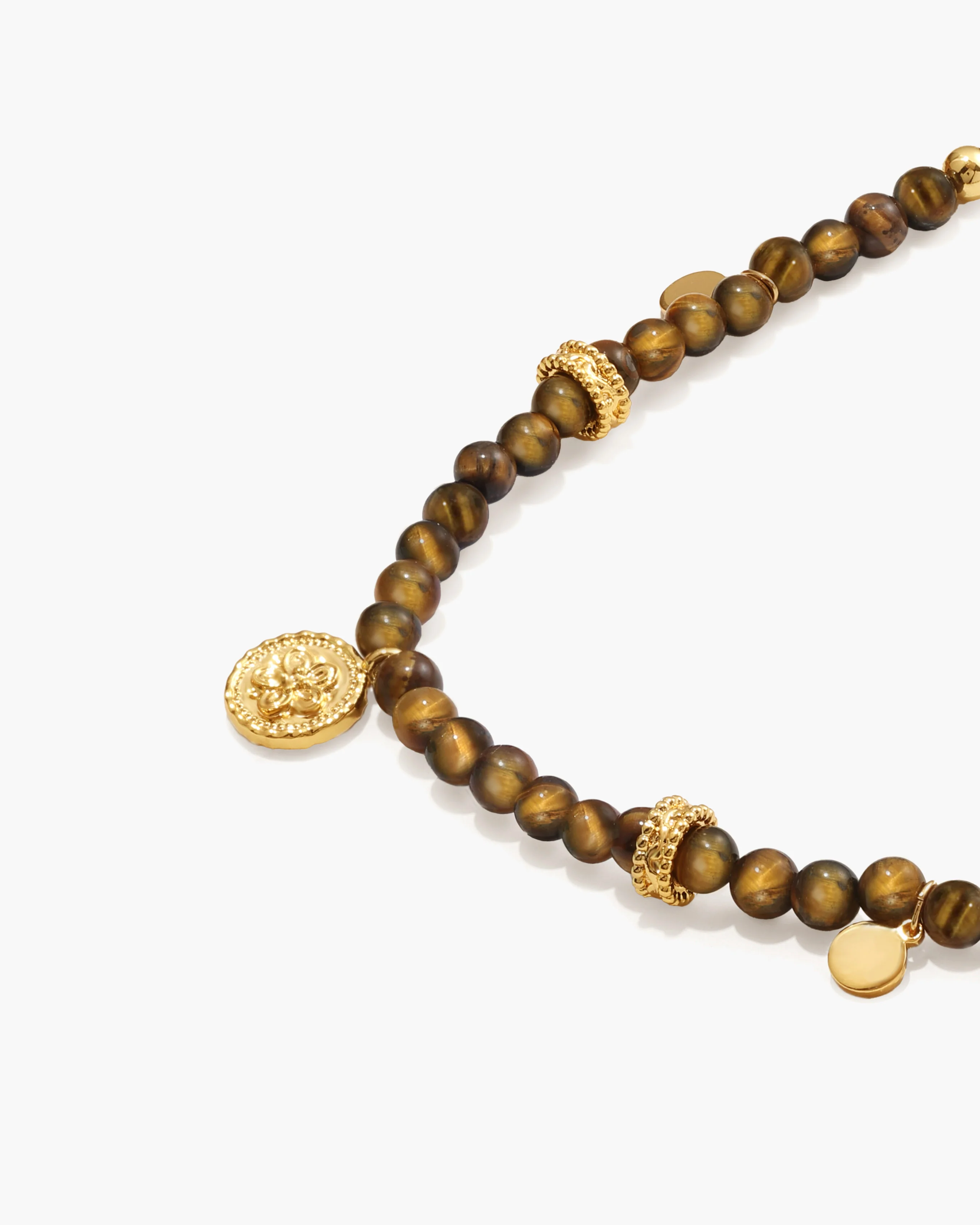 Tiger's Eye Petite Coin Necklace - Image 3