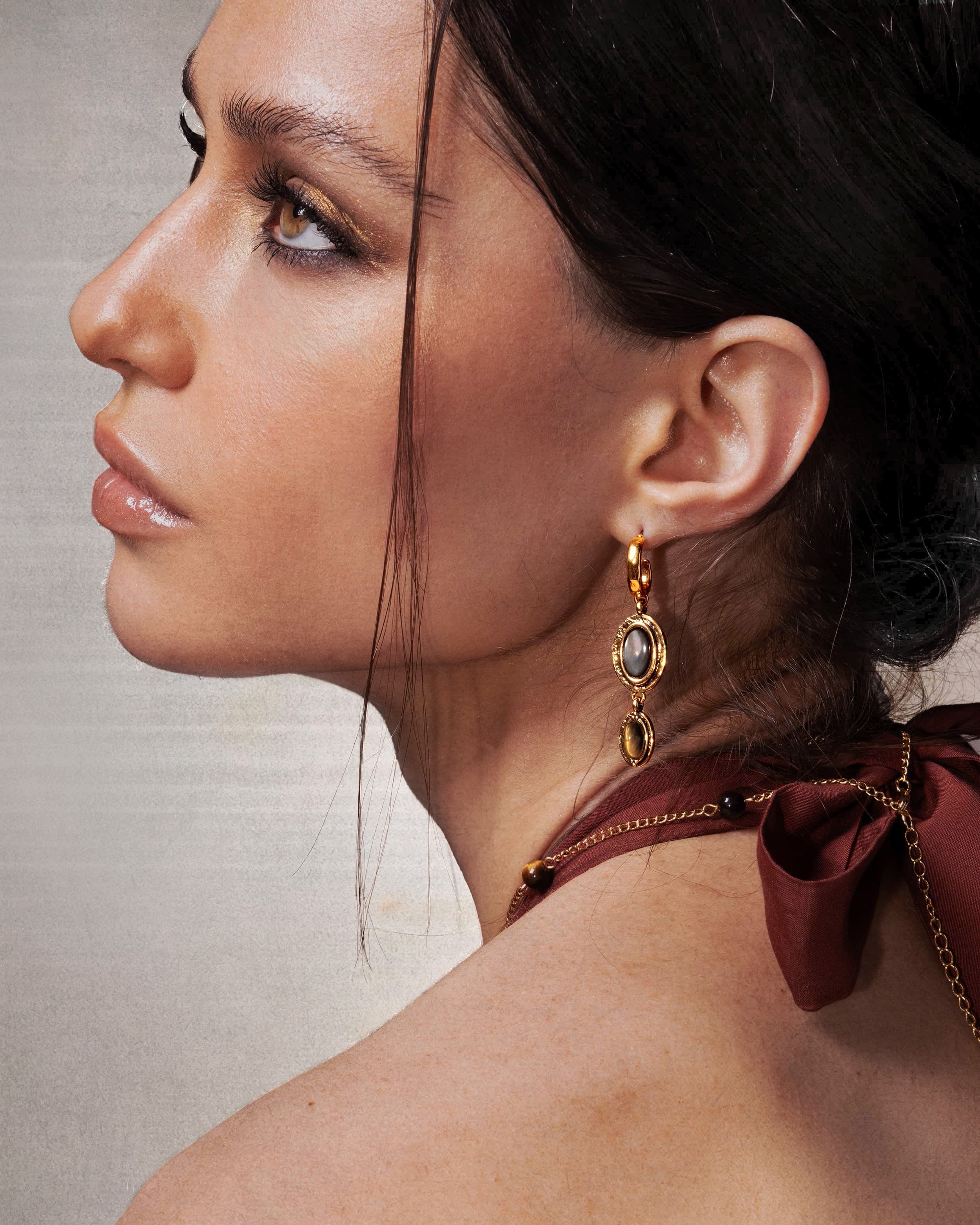 Tiger's Gaze Earrings - Image 2