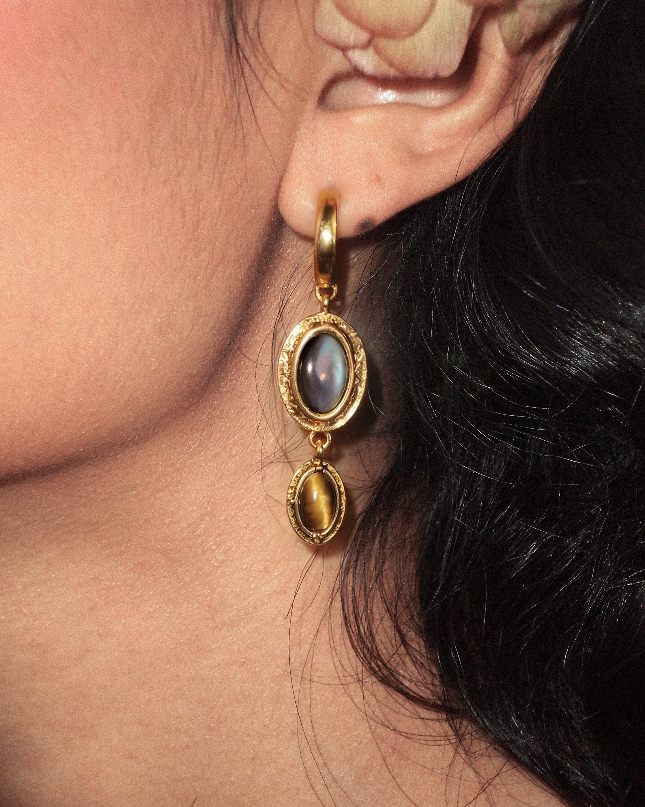 Tiger's Gaze Earrings - Image 3