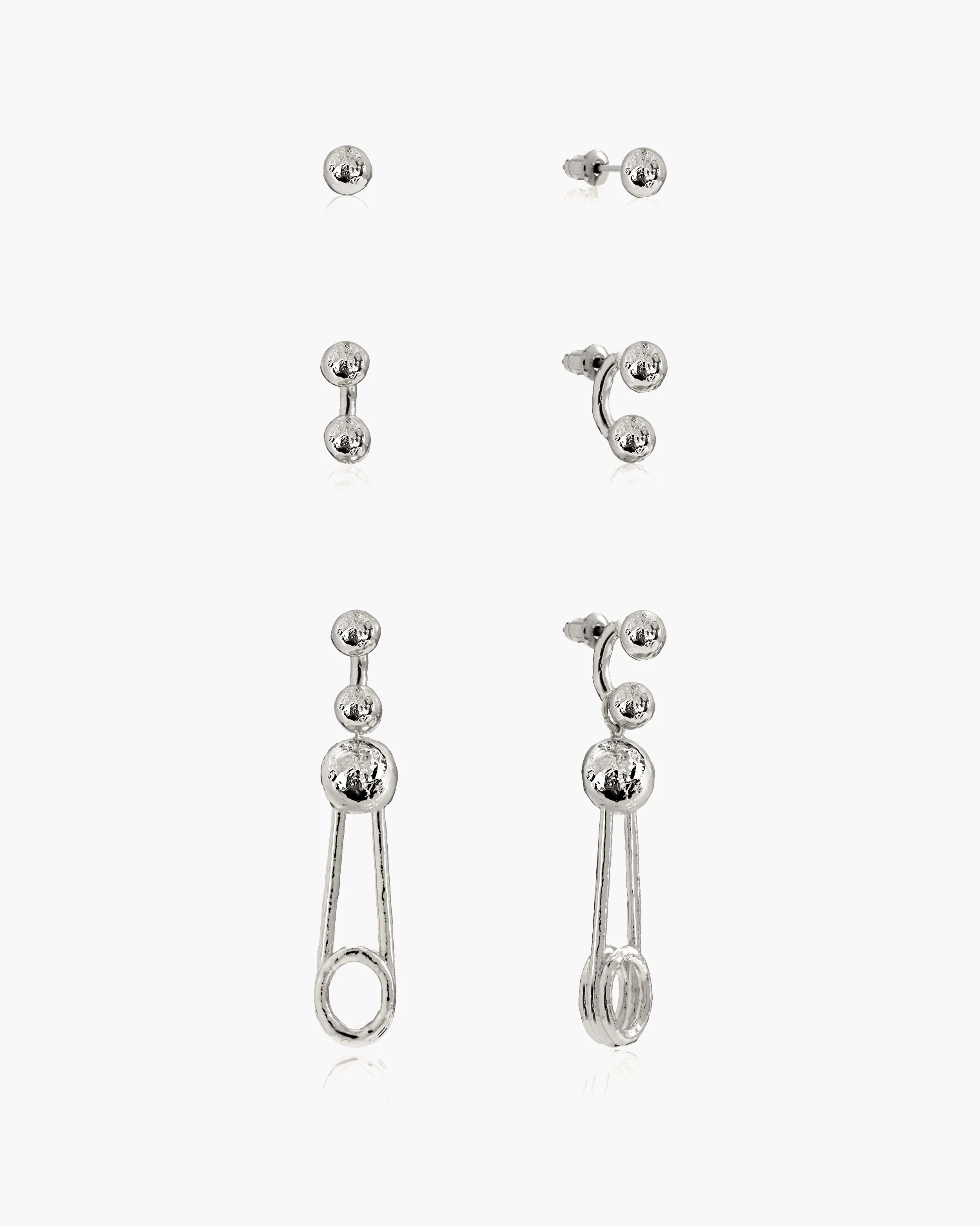 Trea Earrings in Silver