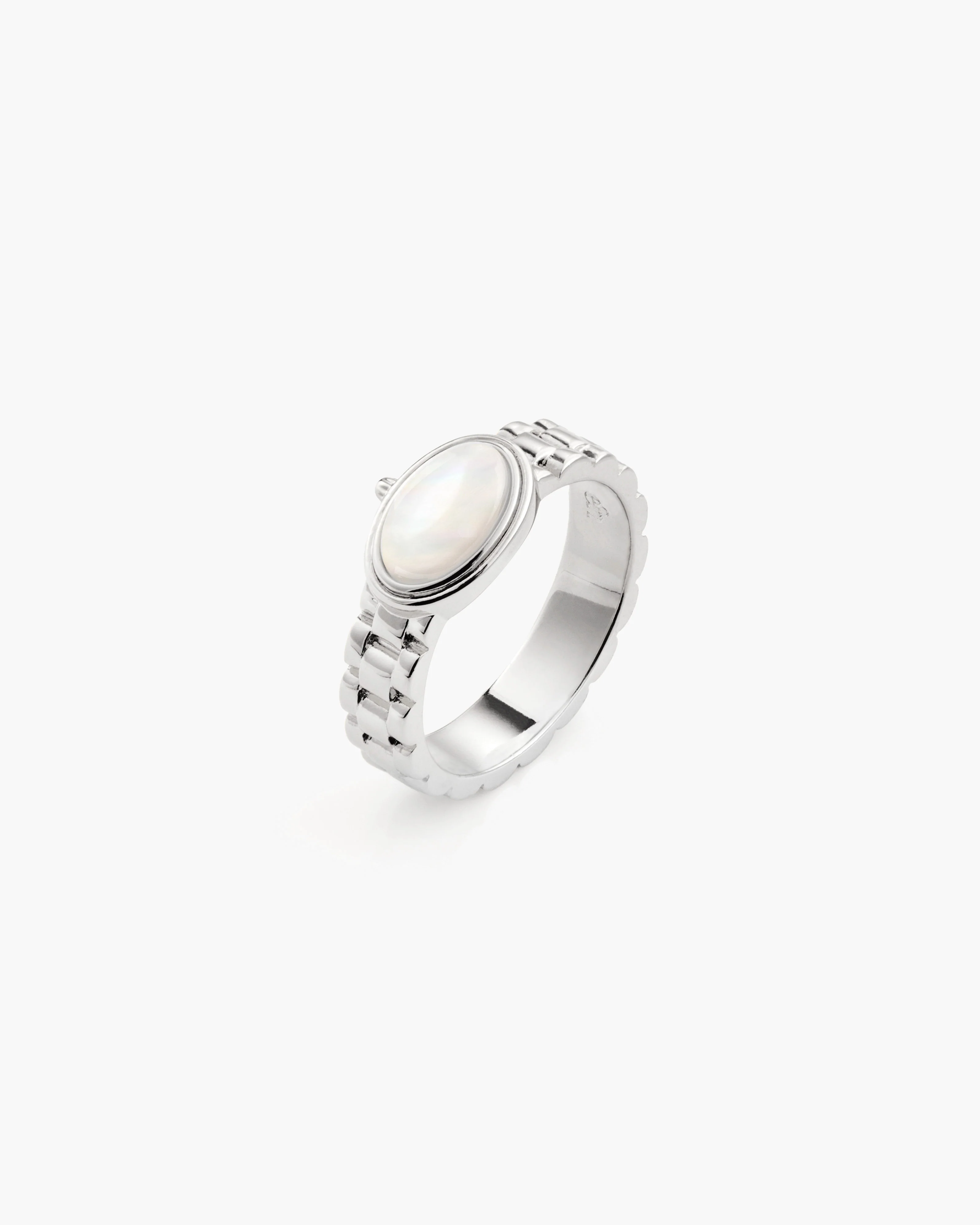 Watch Band Ring in Silver - Image 3